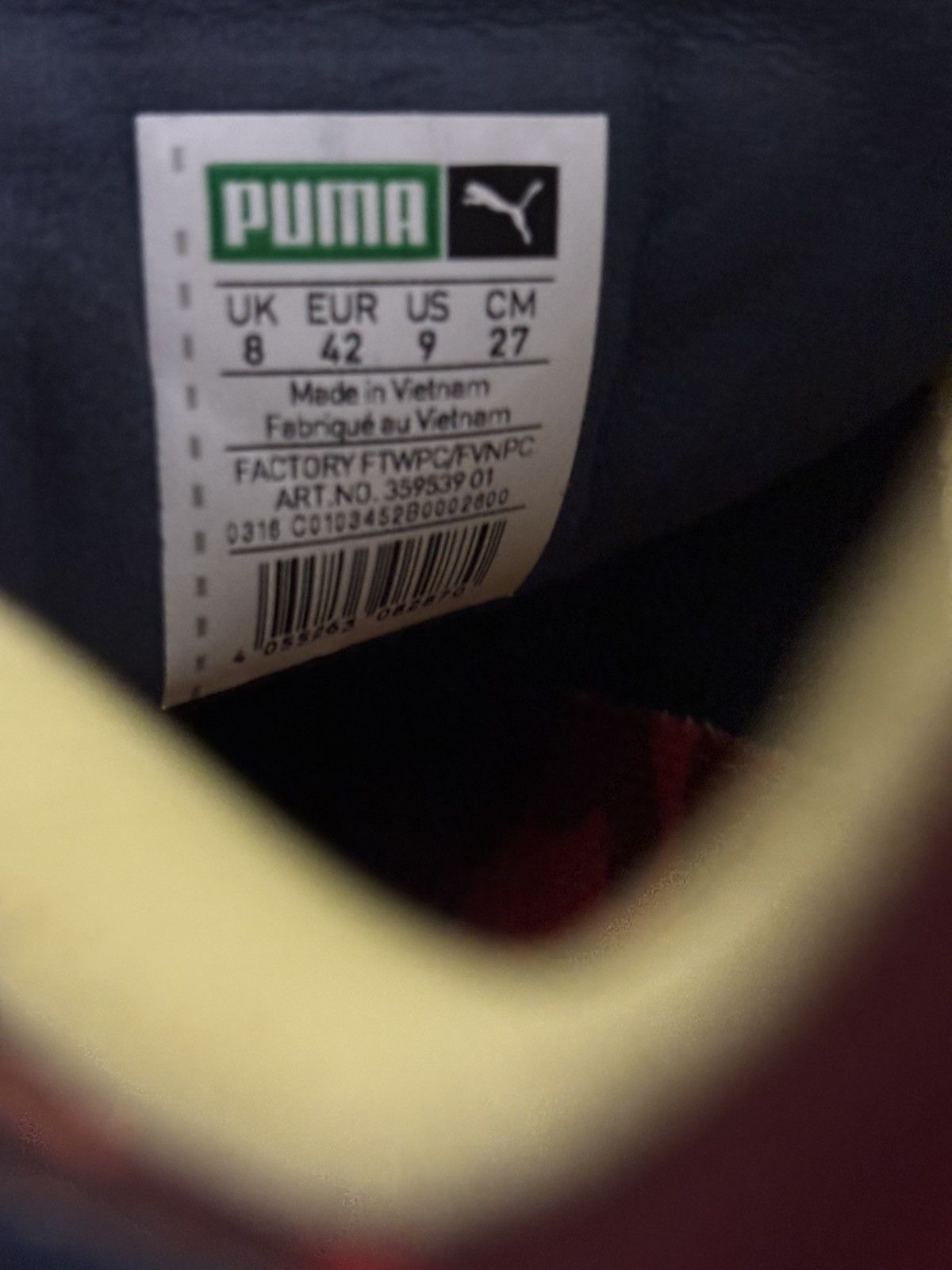 Puma Authentic ape bape x puma ignite US 9 new Size US 9 / EU 42 - 7 Thumbnail