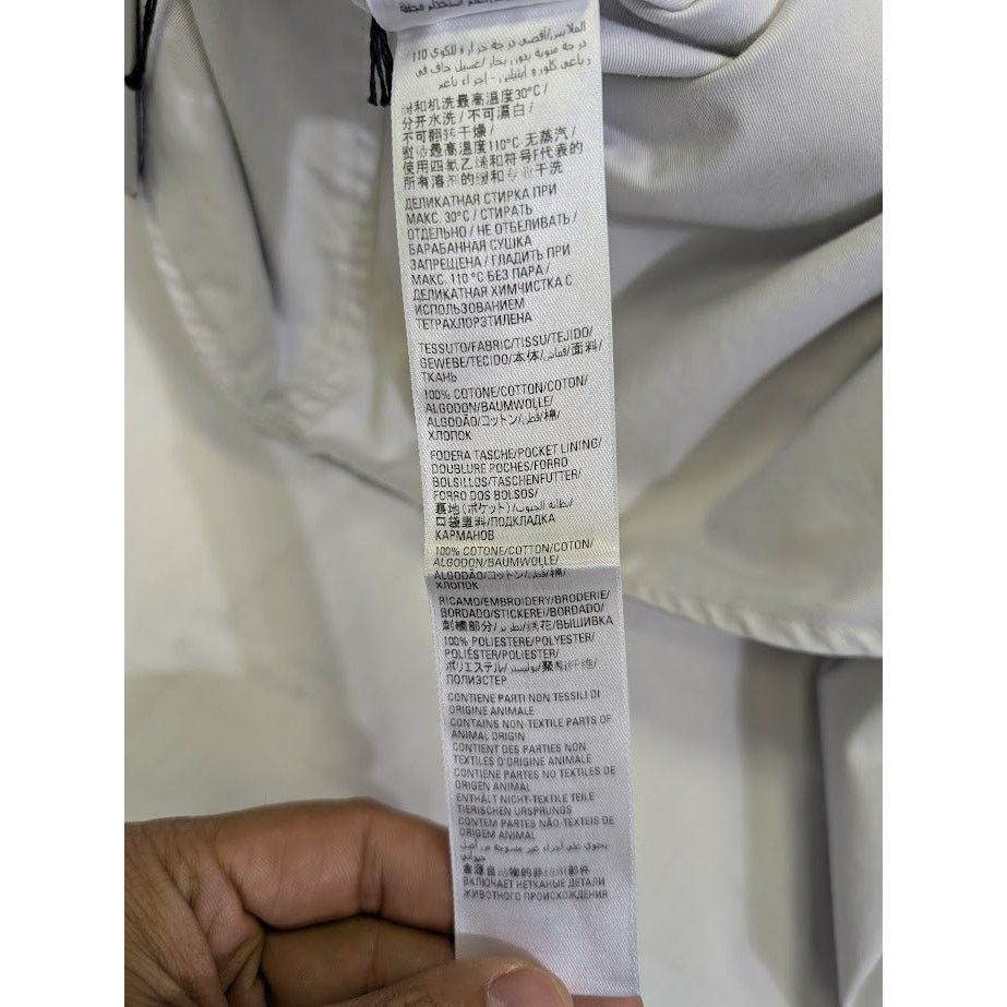 Balenciaga o1rshd1 Padded Shirt Cotton Twill in Dirty White Size US S / EU 44-46 / 1 - 19 Thumbnail
