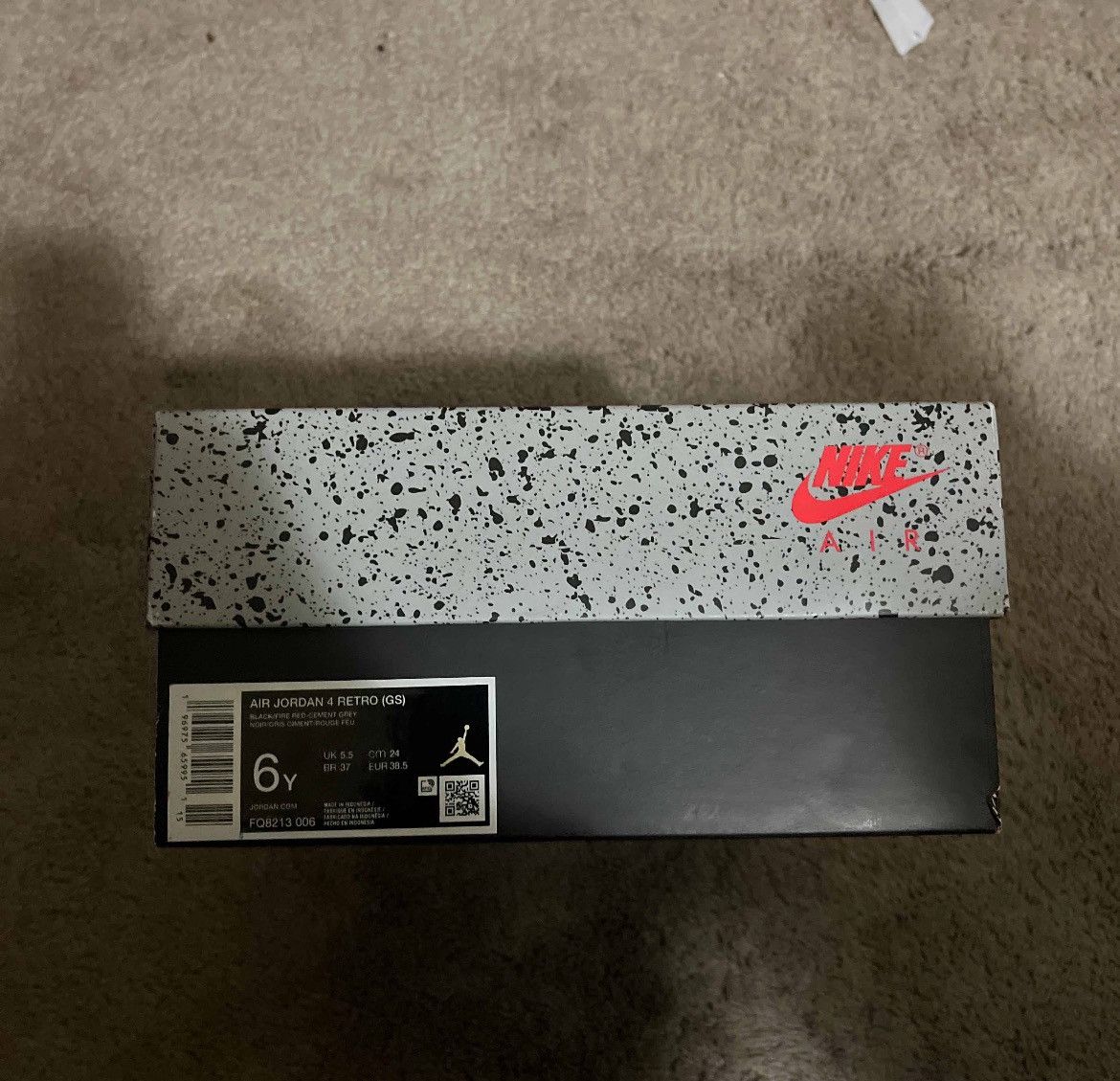 Jordan Brand Jordan 4 Bred Reamagined Size US 6.5 / EU 39-40 - 7 Thumbnail