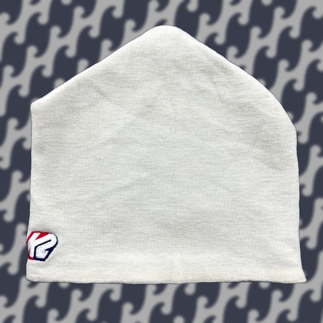 K2 VINTAGE K2 Beanie Hat One Size White Insulated Wool Blend Pointed Wool Knit Unisex Adults Mens Womens Beanie Size ONE SIZE - 1 Thumbnail