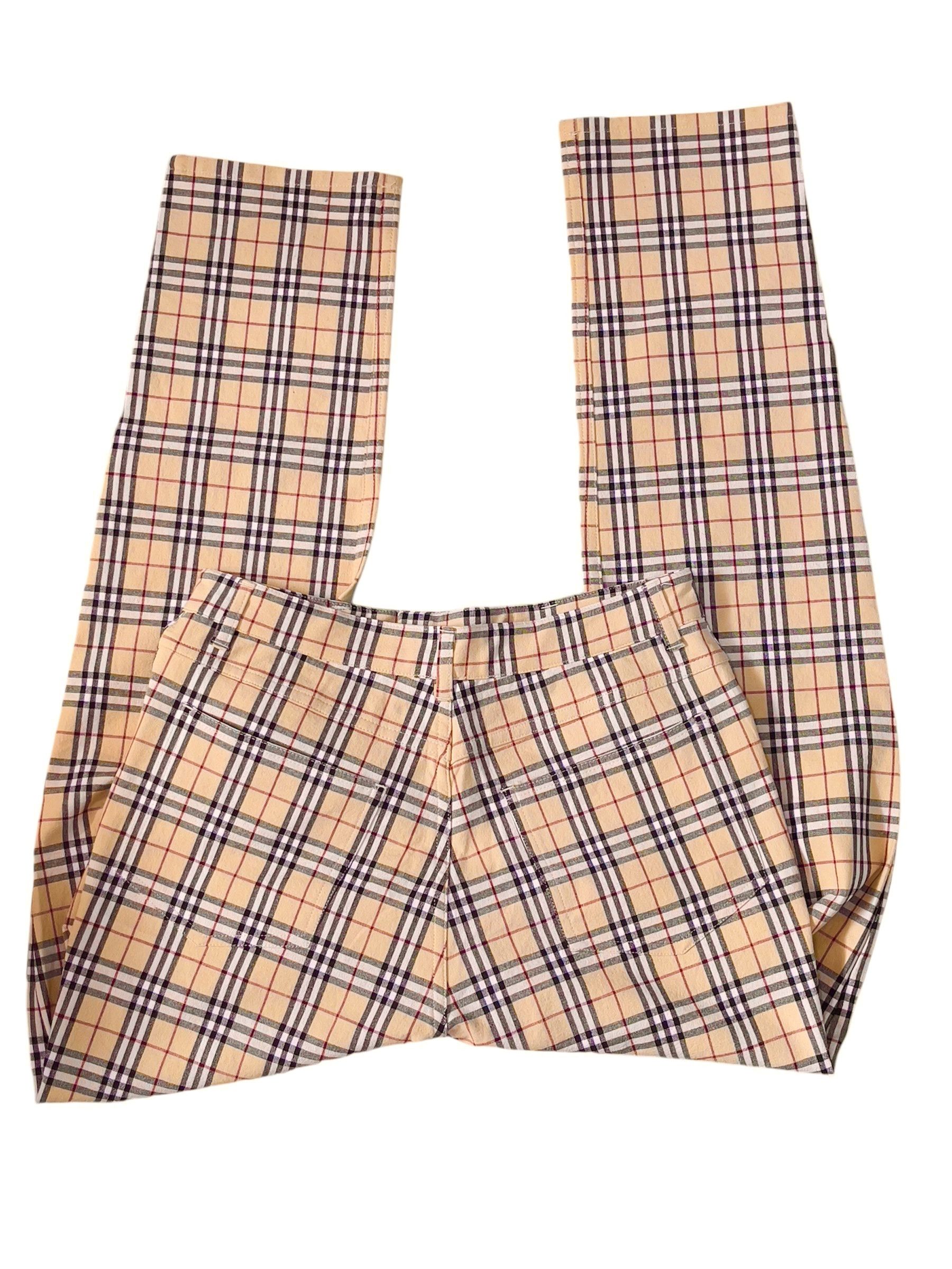 Burberry 🔥 Burberry novacheck pants stretch cotton small size Size US 29 - 4 Thumbnail