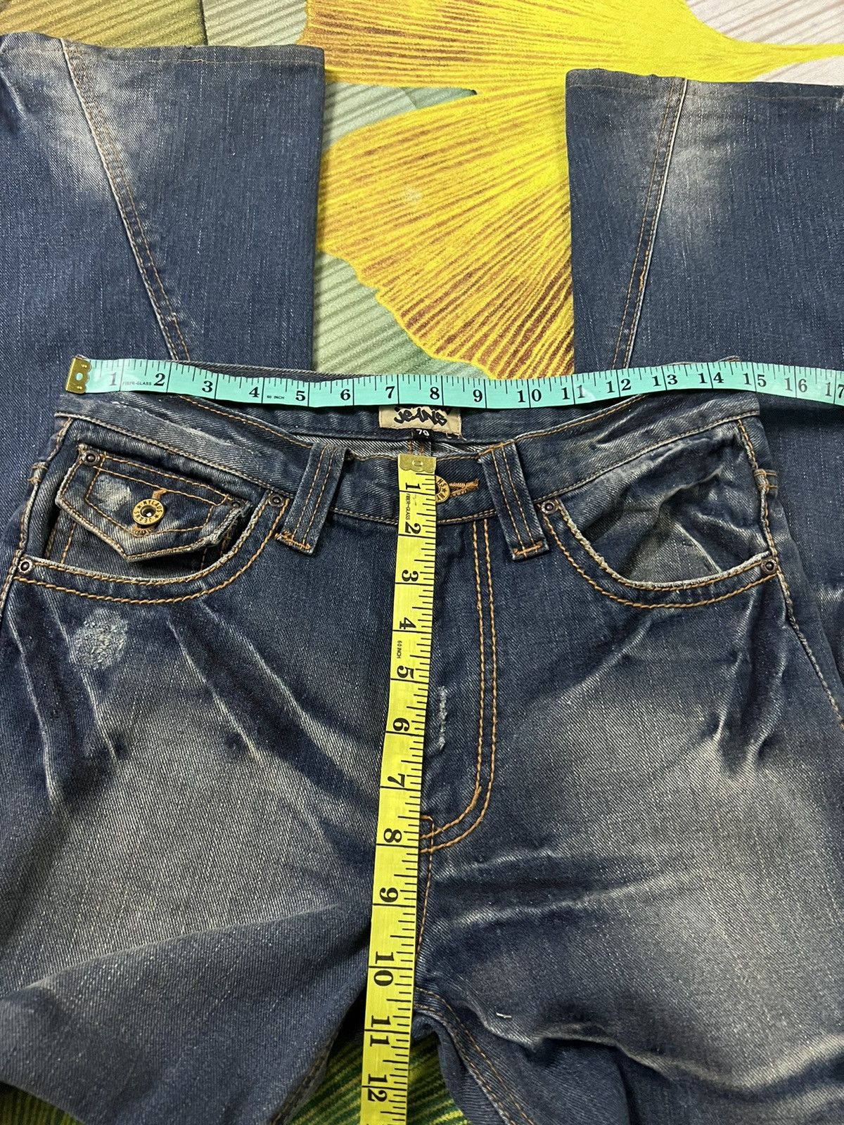 If Six Was Nine × Japanese Brand × Le Grande Bleu (L.G.B.) 💥FLARE 💥JEANS NYLAUS WASHED BOOTCUT 90’s STYLE Size US 29 - 12 Thumbnail