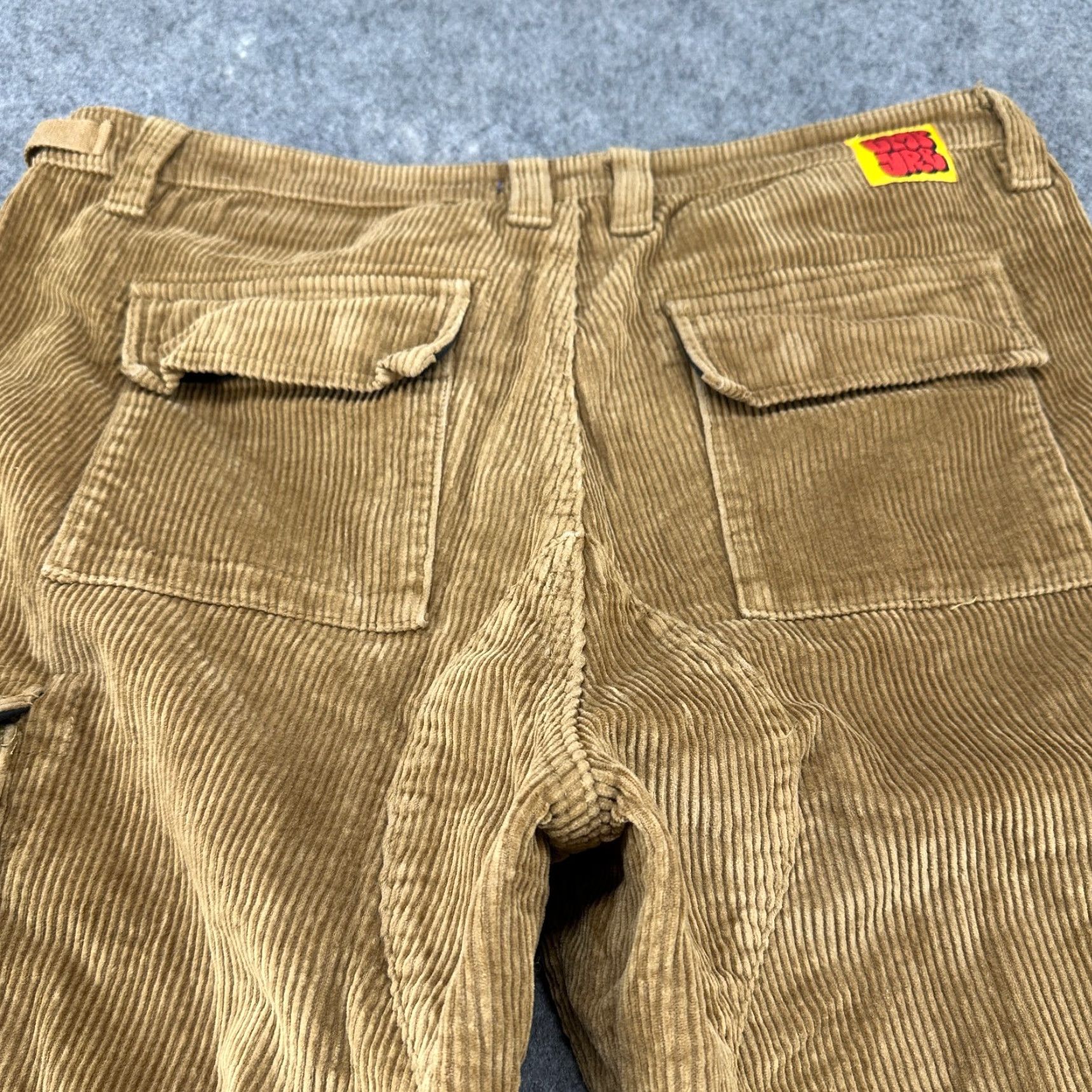 Empyre VINTAGE Empyre Pants Men 34x30 38x30 Brown Cargo Corduroy Cotton Baggy Skater Pockets Relaxed Straight 90s Mens Brown Cotton Corduroy Pants Size US 34 / EU 50 - 7 Thumbnail