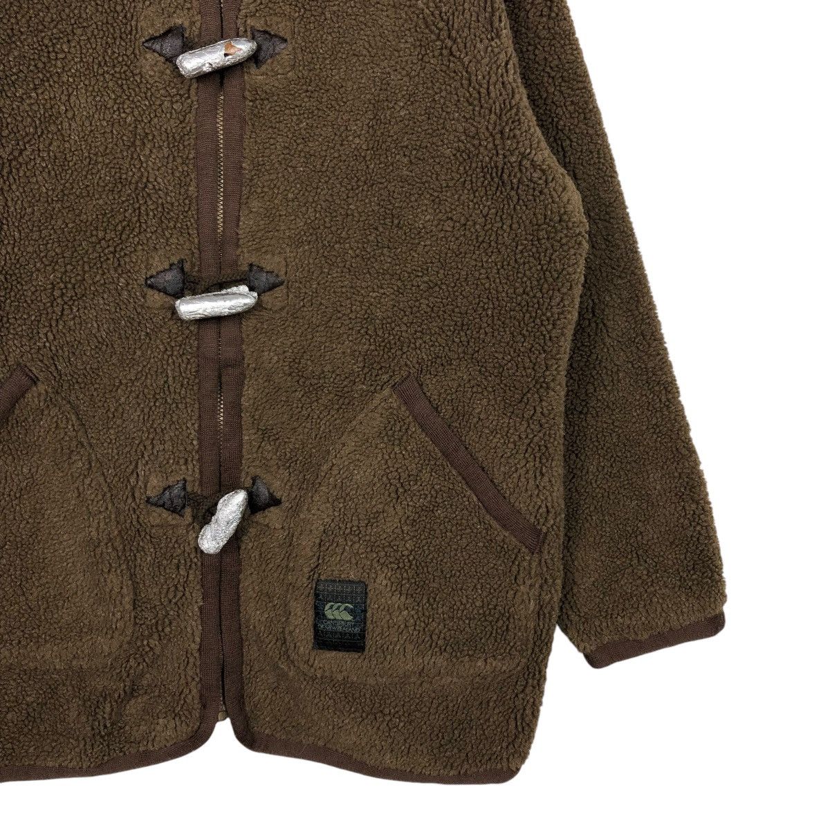 Canterbury of New Zealand VINTAGE FLEECE ZIPPER DUFFLE JACKET CANTERBURY CARGO POCKET Size US M / EU 48-50 / 2 - 7 Thumbnail