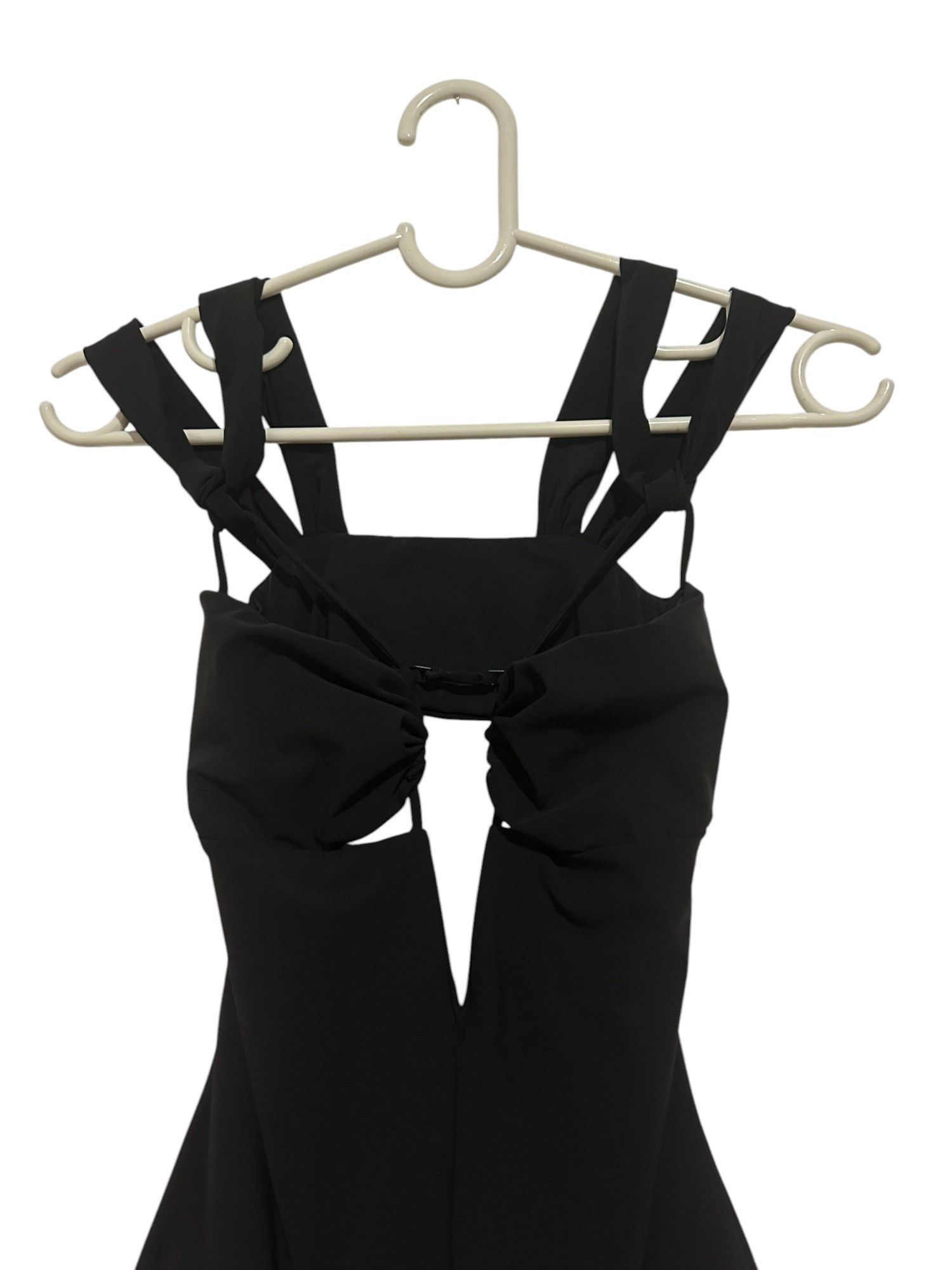 Nensi Dojaka Black Gathered Bra One Piece Swimsuit Size S / US 4 / IT 40 - 5 Thumbnail