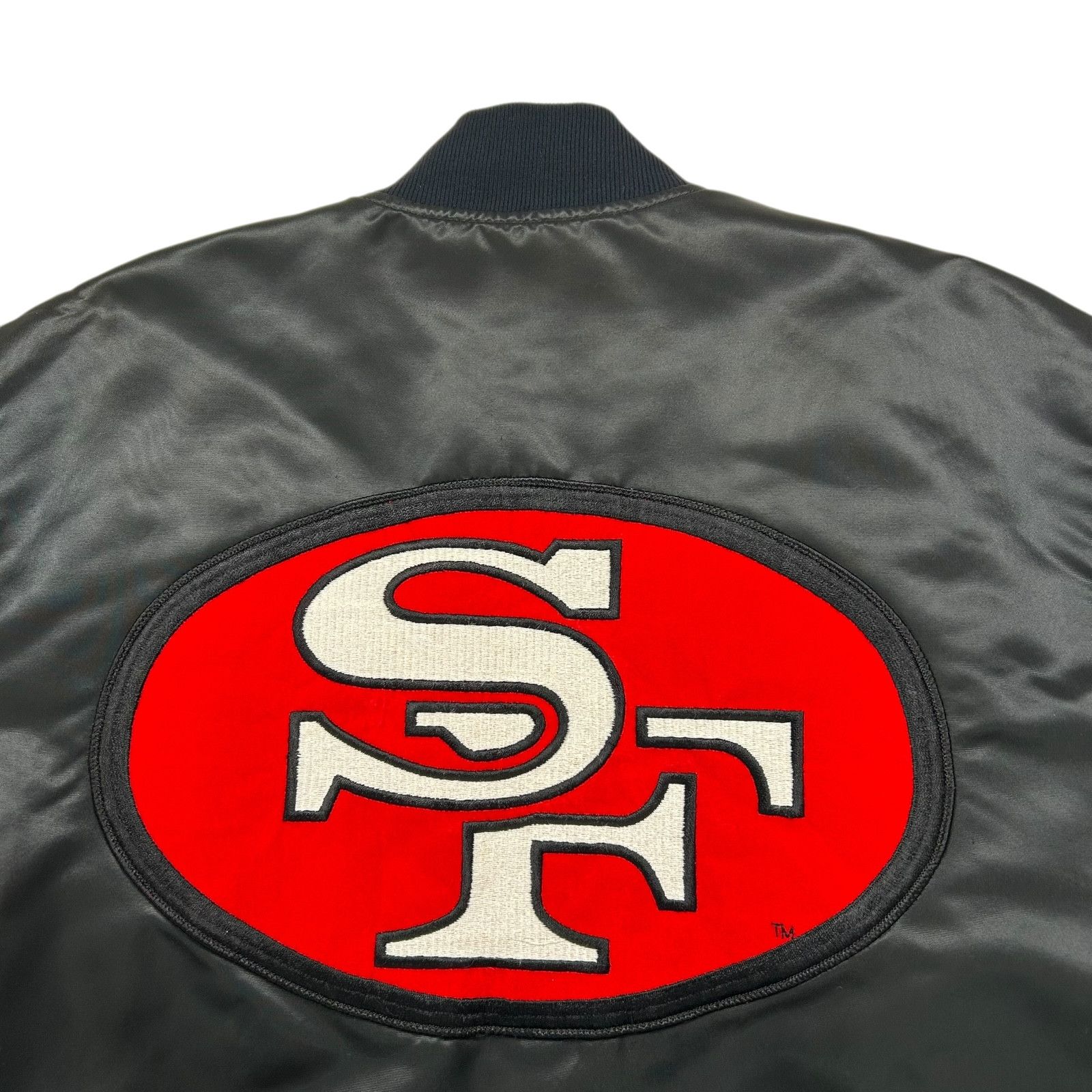 NFL VTG 90s SAN FRANCISCO 49ERS STARTER SATIN JACKET BIG LOGO Size US L / EU 52-54 / 3 - 3 Thumbnail