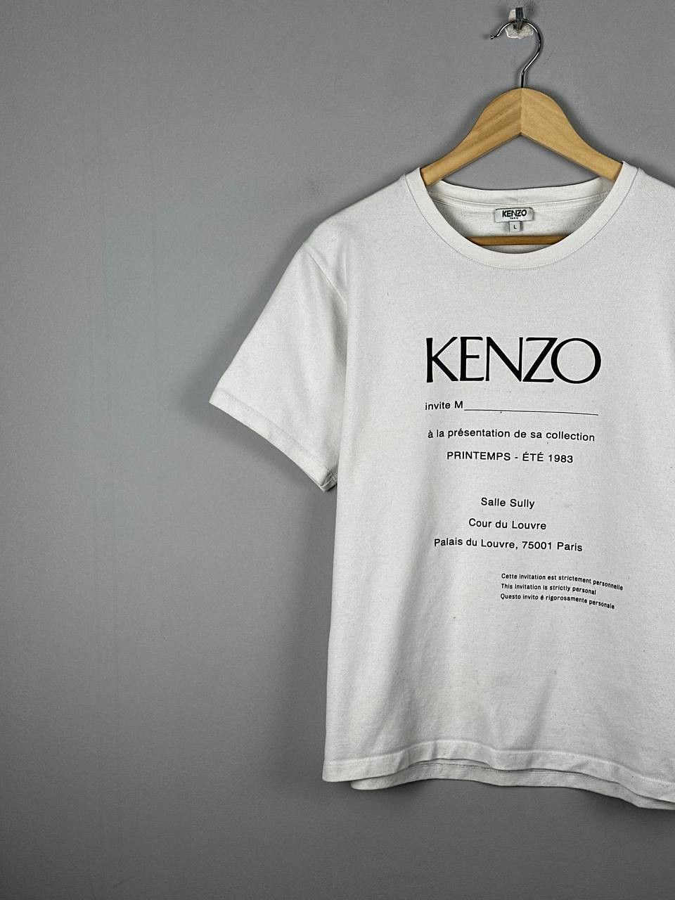 Kenzo Rare Kenzo Luxury Big Logo White Oversized T Shirt Size L / US 10 / IT 46 - 2 Thumbnail