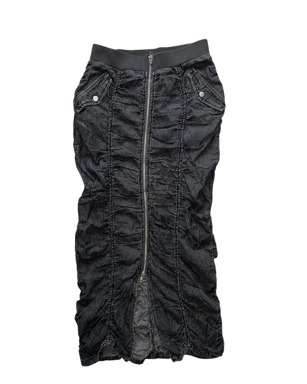 Le Grande Bleu (L.G.B.) Japanese vintage denim long skirt ➕🎀 Size 26" / US 2 / IT 38 - 1 Thumbnail
