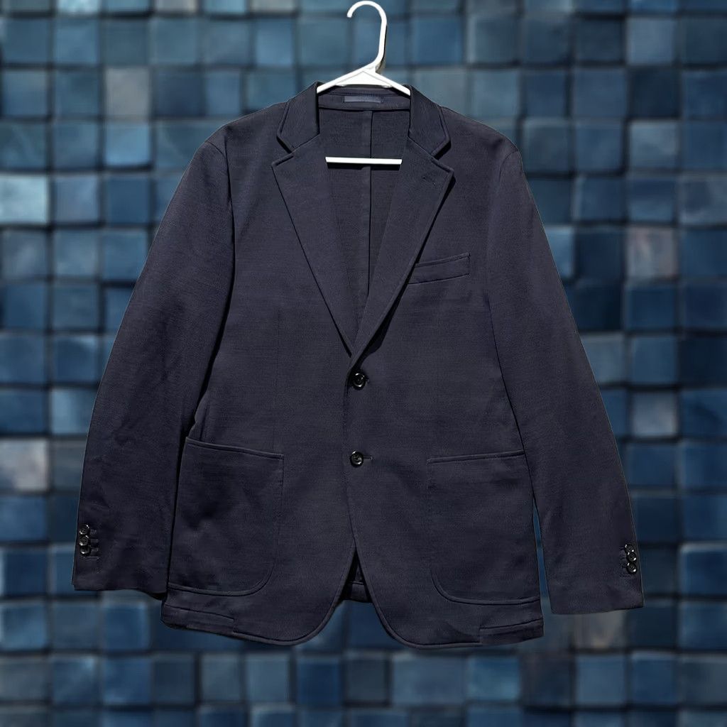 Rodd & Gunn Rodd & Gunn Blazer Mens Medium Navy Blue Wool Surgeons Cuff Sports Jacket Short Notch 42 Chest Flat Front Double-Vented Size 40R - 1 Thumbnail