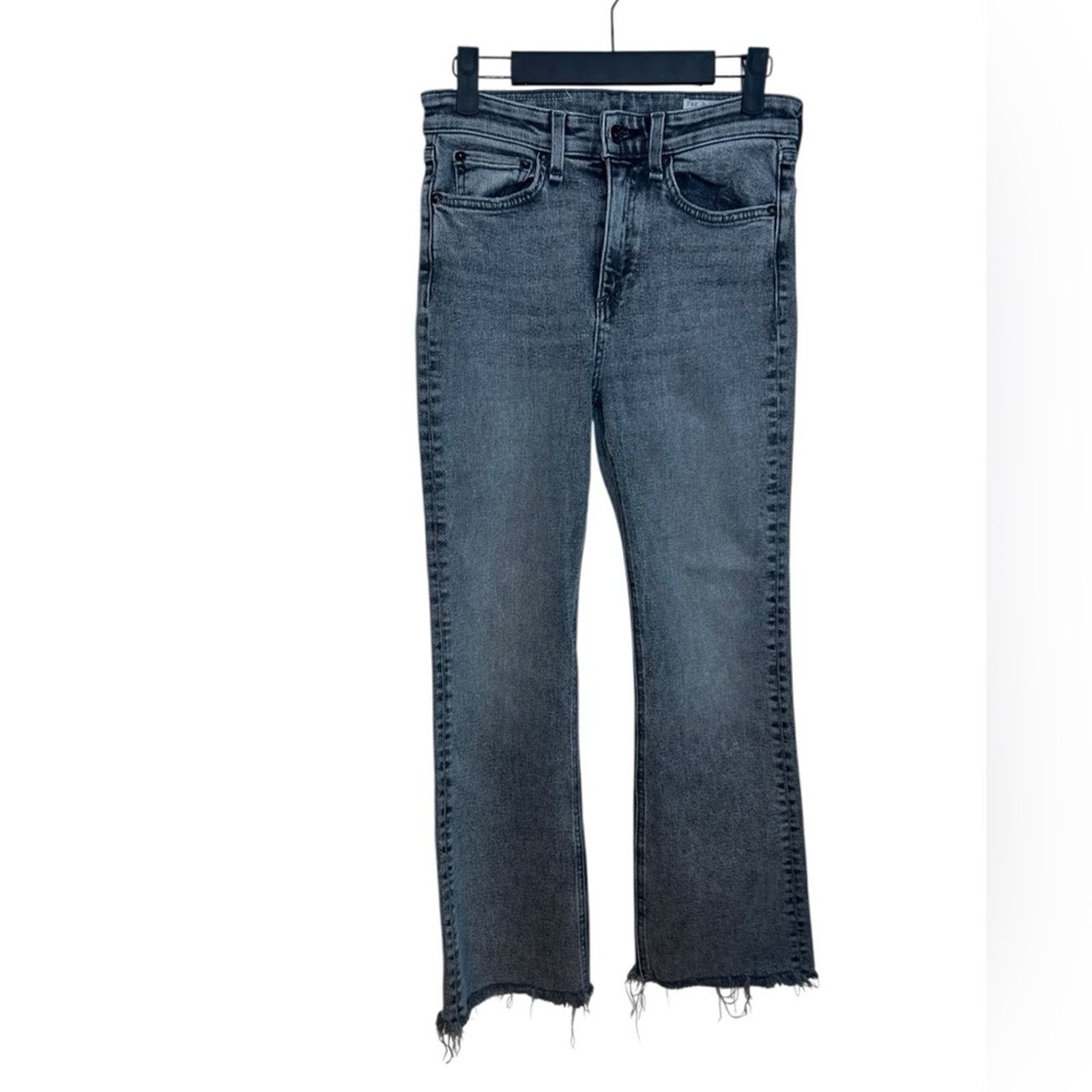 Rag & Bone Rag & Bone Nina High Rise Ankle Flare Jean in Broderick Wash Size 26" / US 2 / IT 38 - 1 Thumbnail