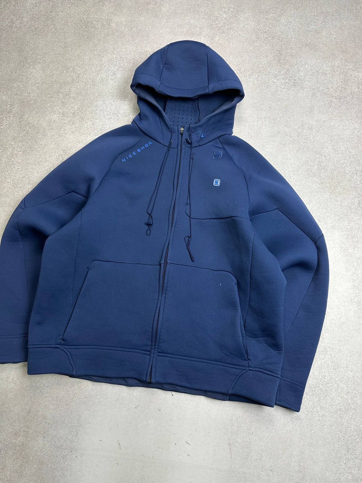 Nike × Supreme Vintage 00s Nike Shox TN Skepta Style Ninja Hood Zip Jacket Size US XL / EU 56 / 4 - 2 Thumbnail