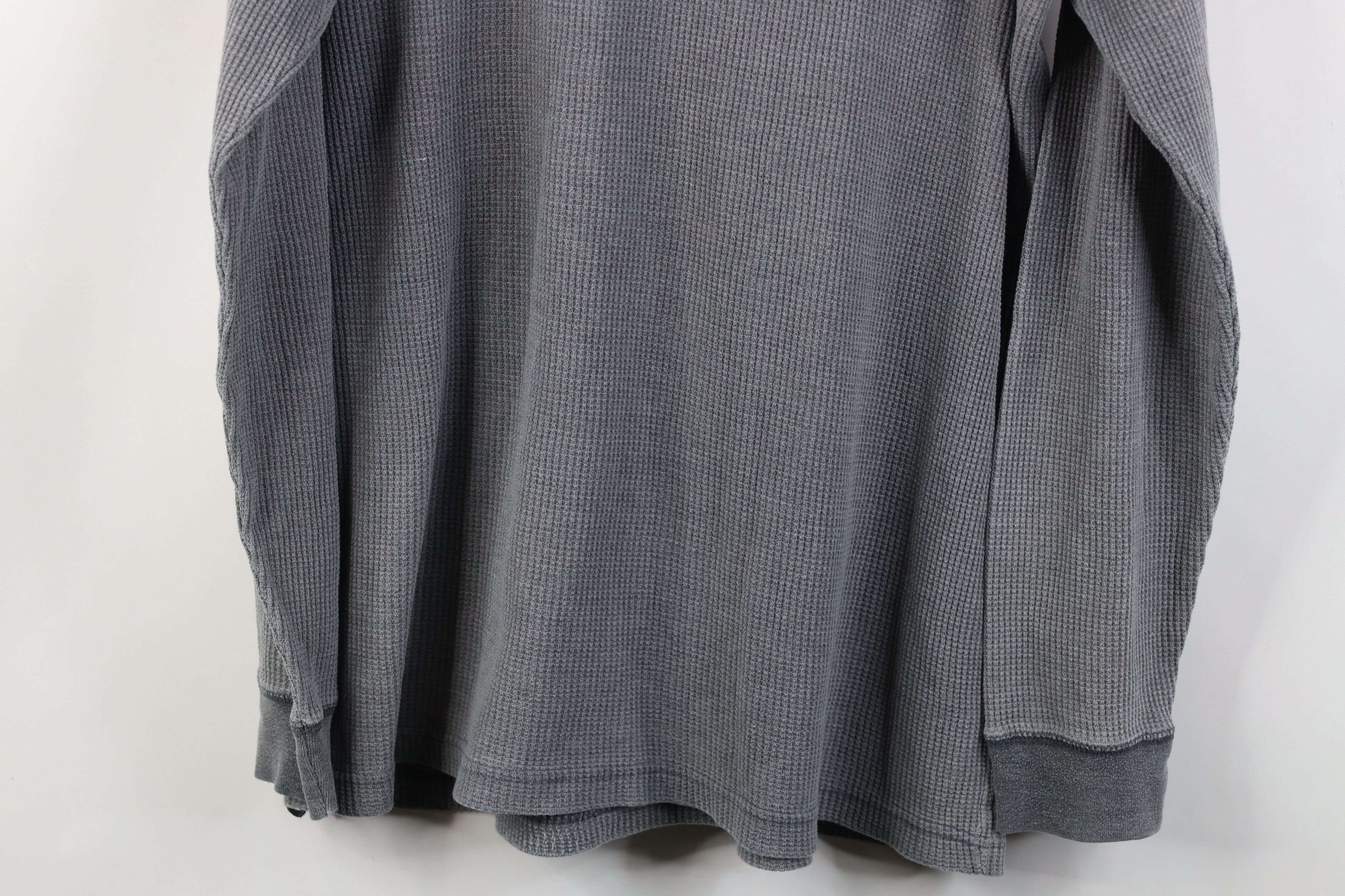 Vintage Vintage 90s Y2K Streetwear Waffle Knit Long Sleeve T-Shirt Size US XL / EU 56 / 4 - 11 Thumbnail