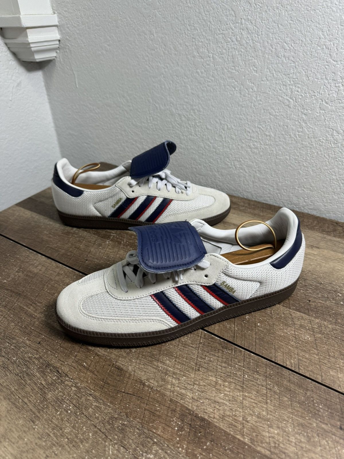 Adidas SAMPLE Adidas Samba LT Crystal White Dark Blue Size 11 NEW Size US 11 / EU 44 - 2 Thumbnail