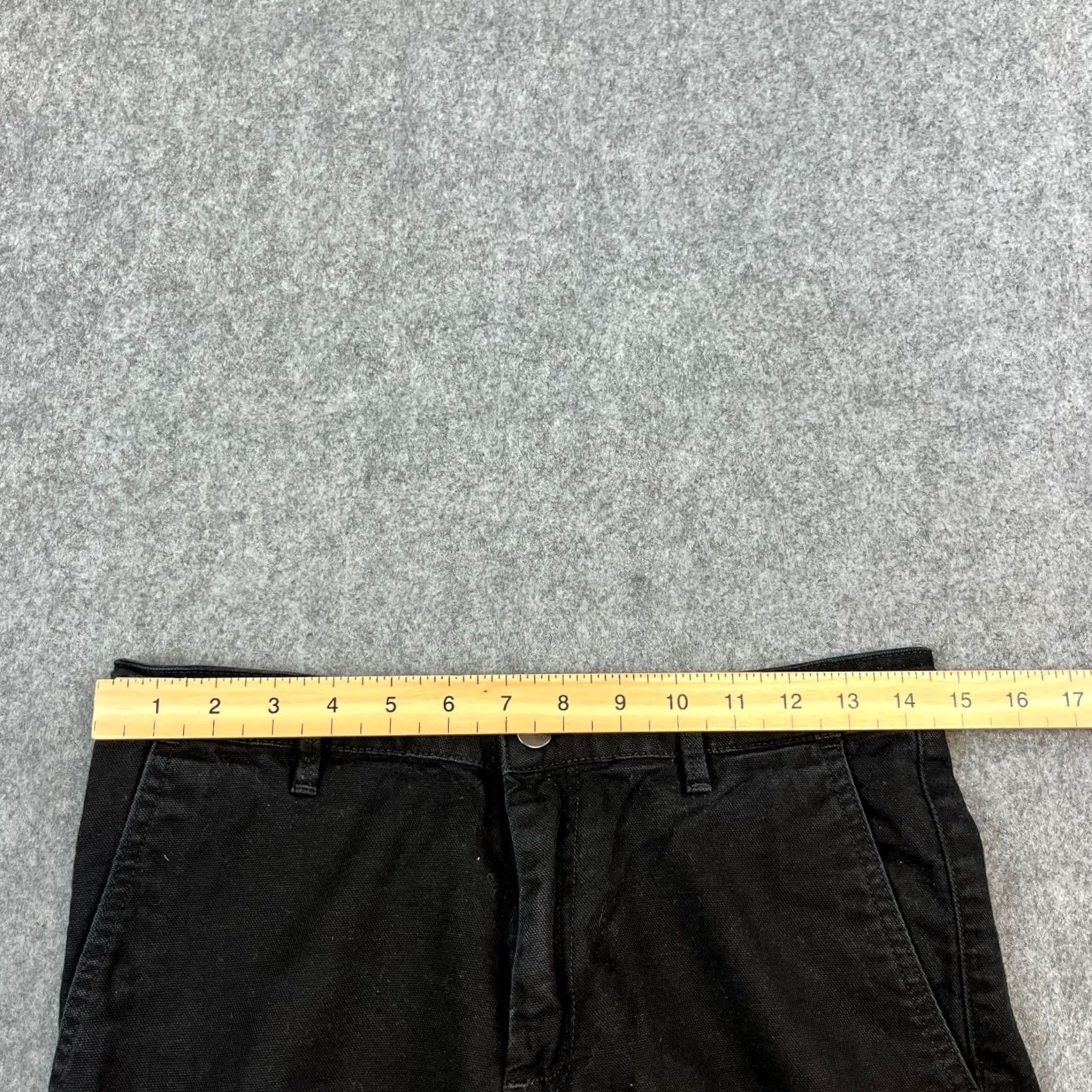 Carhartt Carhartt Womens Jeans Boyfriend Tapered 27 30 UK 8 Dark Black Denim 5-Pocket Regular Fit High Rise Size 30" / US 8 / IT 44 - 7 Thumbnail
