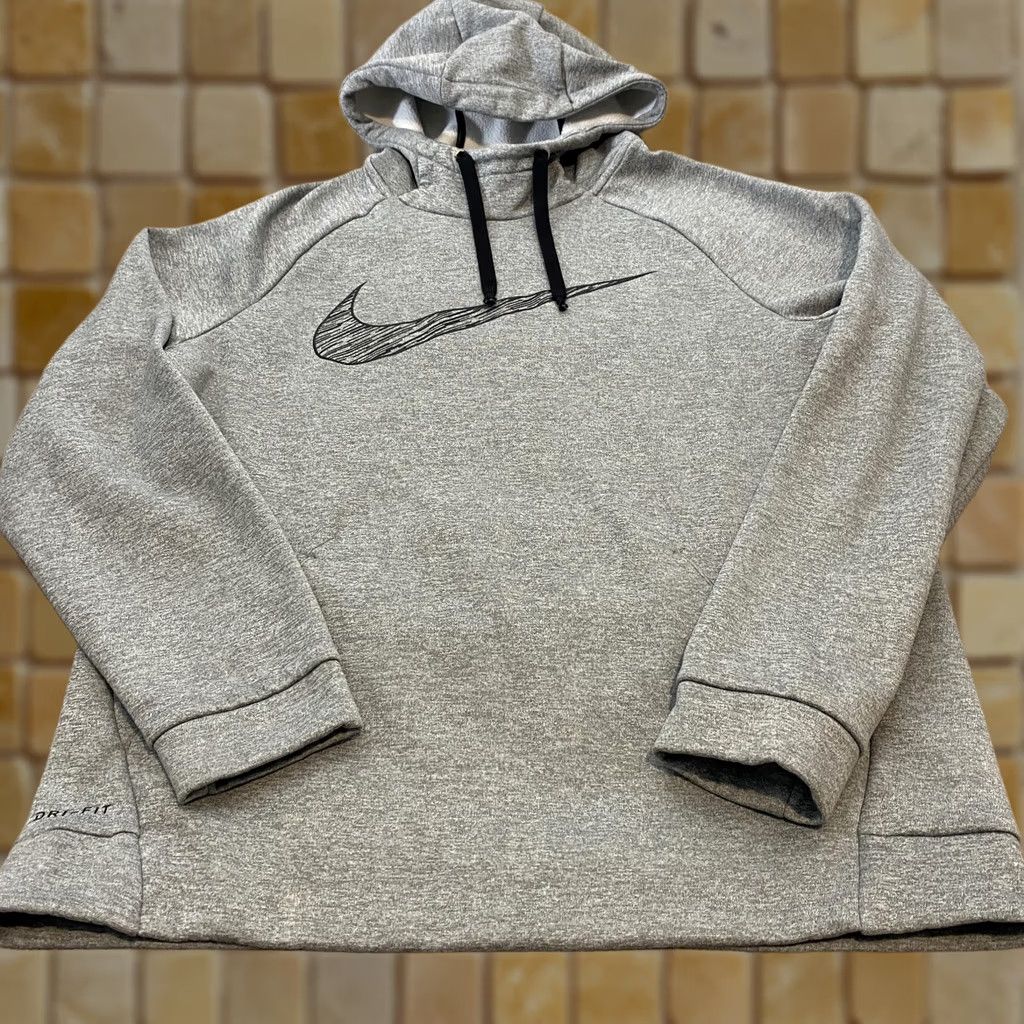 Nike Nike Hoodie Mens Medium Gray Dri-Fit Pullover Fleece Swoosh Logo 931994-063 Size US M / EU 48-50 / 2 - 1 Thumbnail