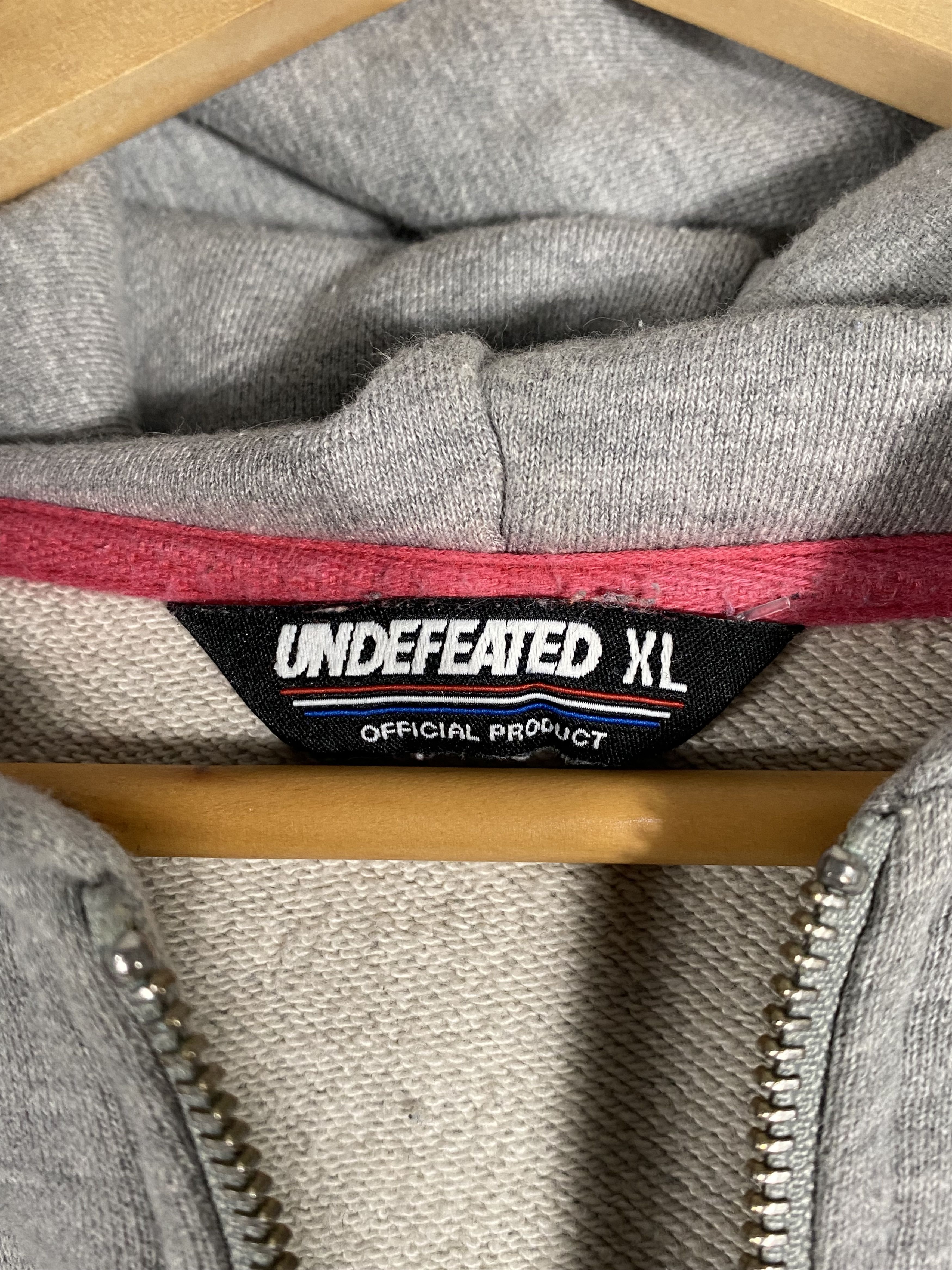 Undefeated Undefeated 5 Strikes Full Zip Gray Hoodie Size XL Size US XL / EU 56 / 4 - 5 Thumbnail