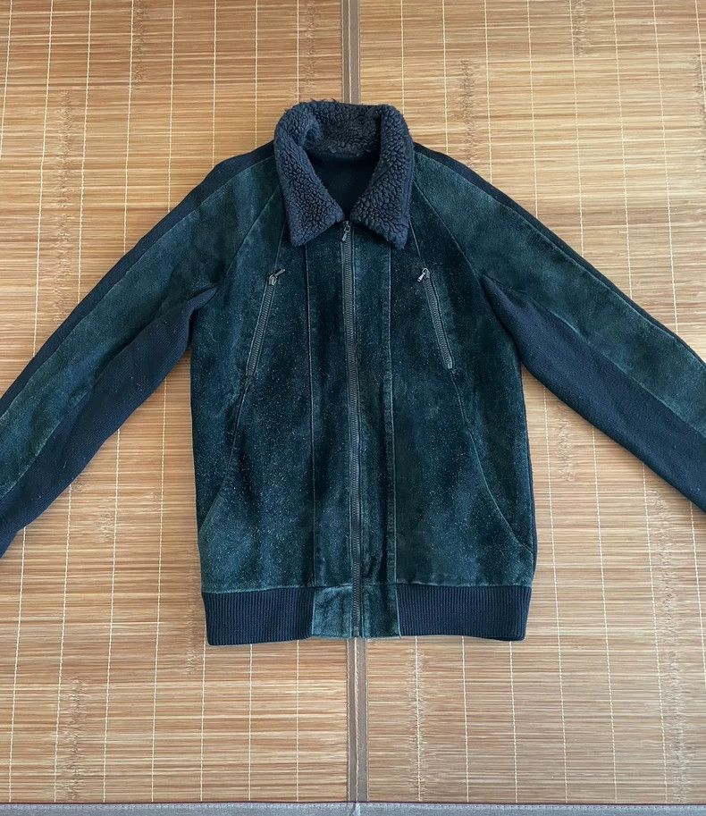 Number (N)ine Number (N)ine03 suede stitched knitted jacket 2503-Nextarro Size US XL / EU 56 / 4 - 2 Thumbnail