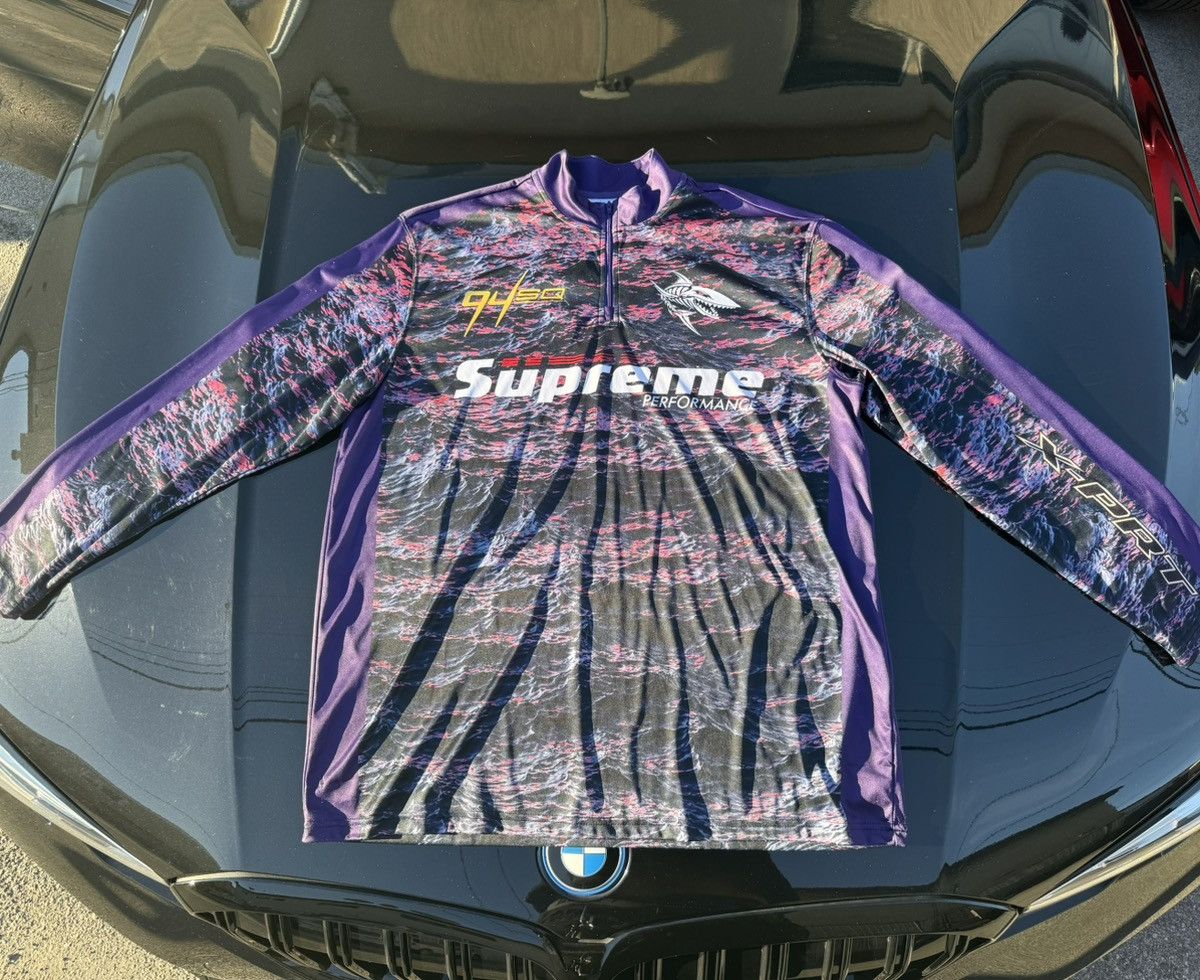 Supreme Supreme Waves Zip Pullover 1/4 Size US XL / EU 56 / 4 - 3 Thumbnail