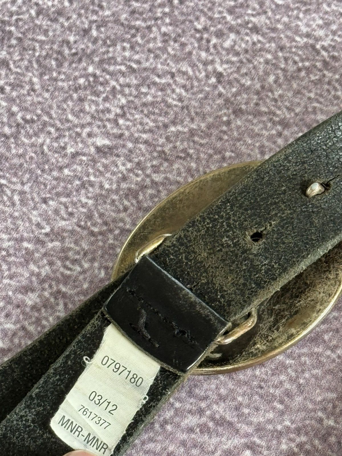 Hysteric Glamour Y2K 90s Hilfiger Denim Leather Metal Glam Belt Size ONE SIZE - 10 Thumbnail