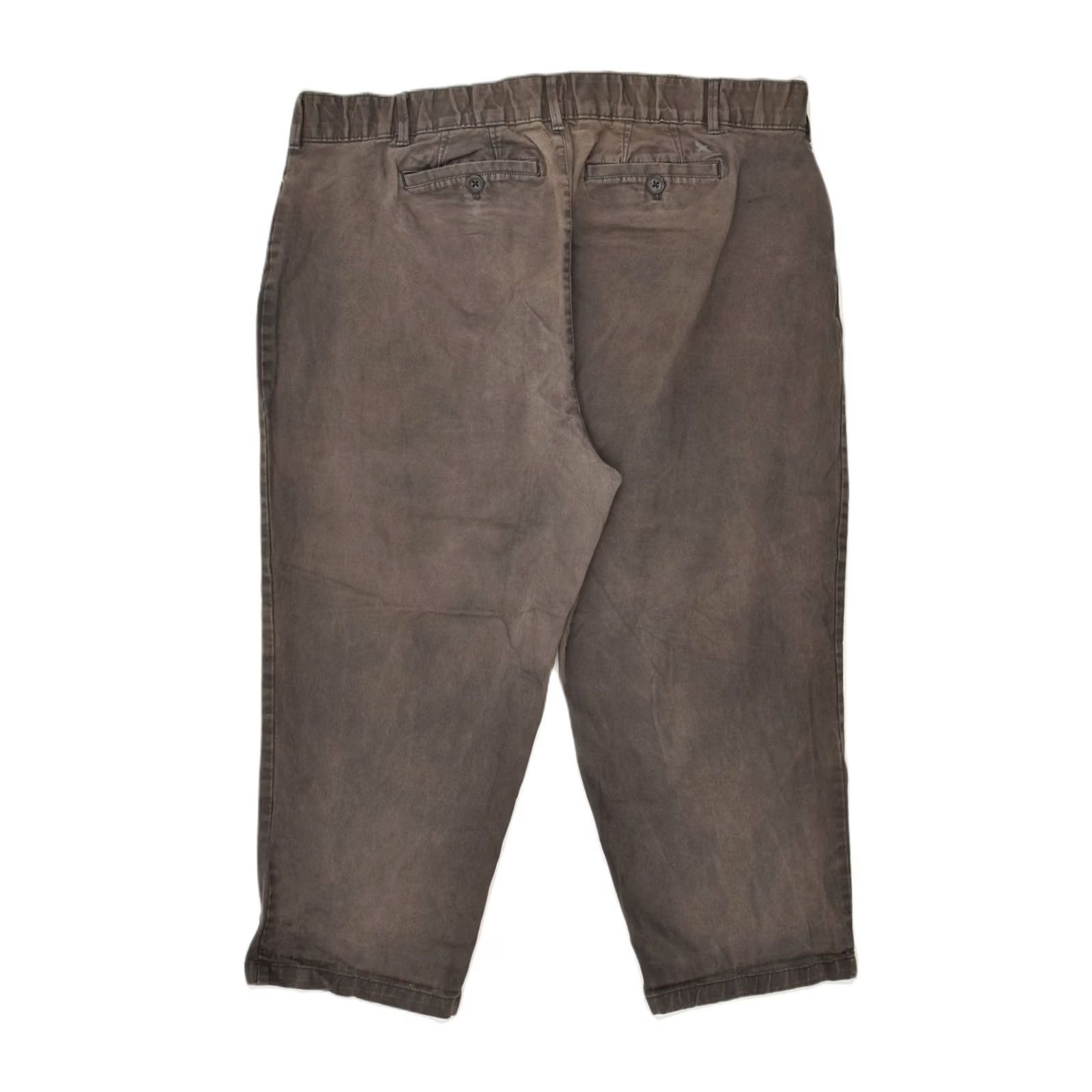 Eddie Bauer EDDIE BAUER Womens Trousers W44 L23 Brown Cotton Curvy Crop Casual YS08 Size 30" / US 8 / IT 44 - 2 Thumbnail