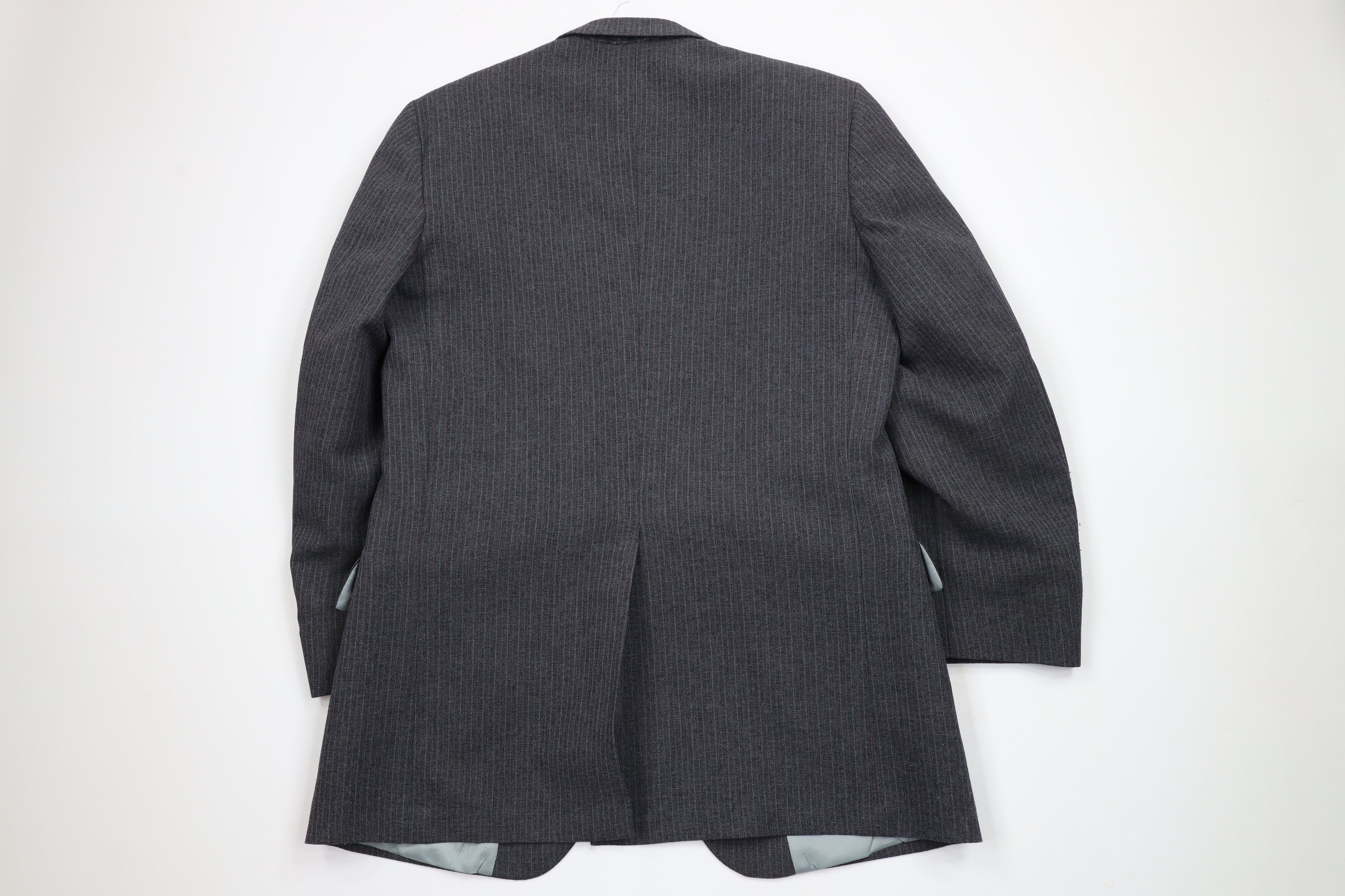 Vintage Vintage 70s Streetwear Wool Striped 2 Piece Wedding Suit Size 40R - 17 Thumbnail