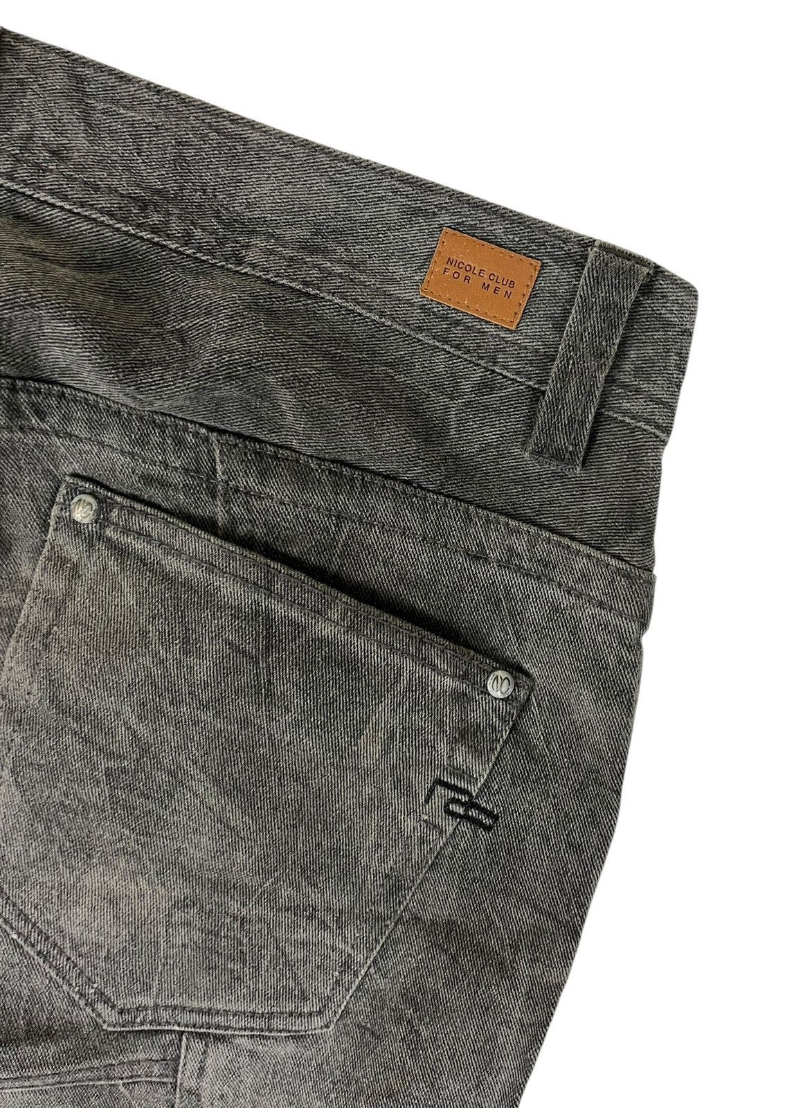 Japanese Brand × Nicole Club Nicole Club For Men Stone Washed Denim Jeans Size US 33 - 14 Thumbnail