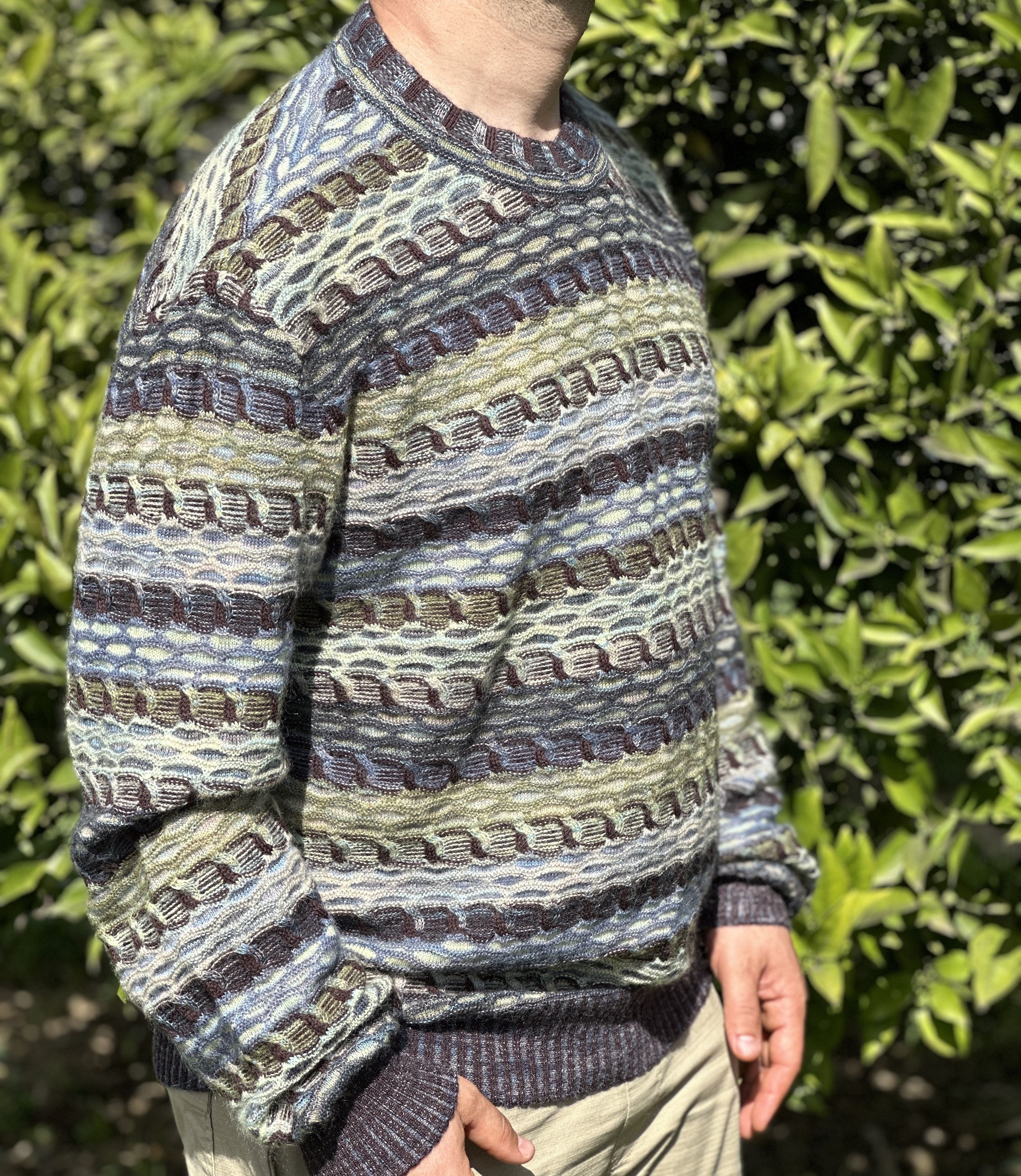 Missoni Missoni Uomo Textured Multi Knit Sweater Mohair Size 54 Size US L / EU 52-54 / 3 - 8 Thumbnail