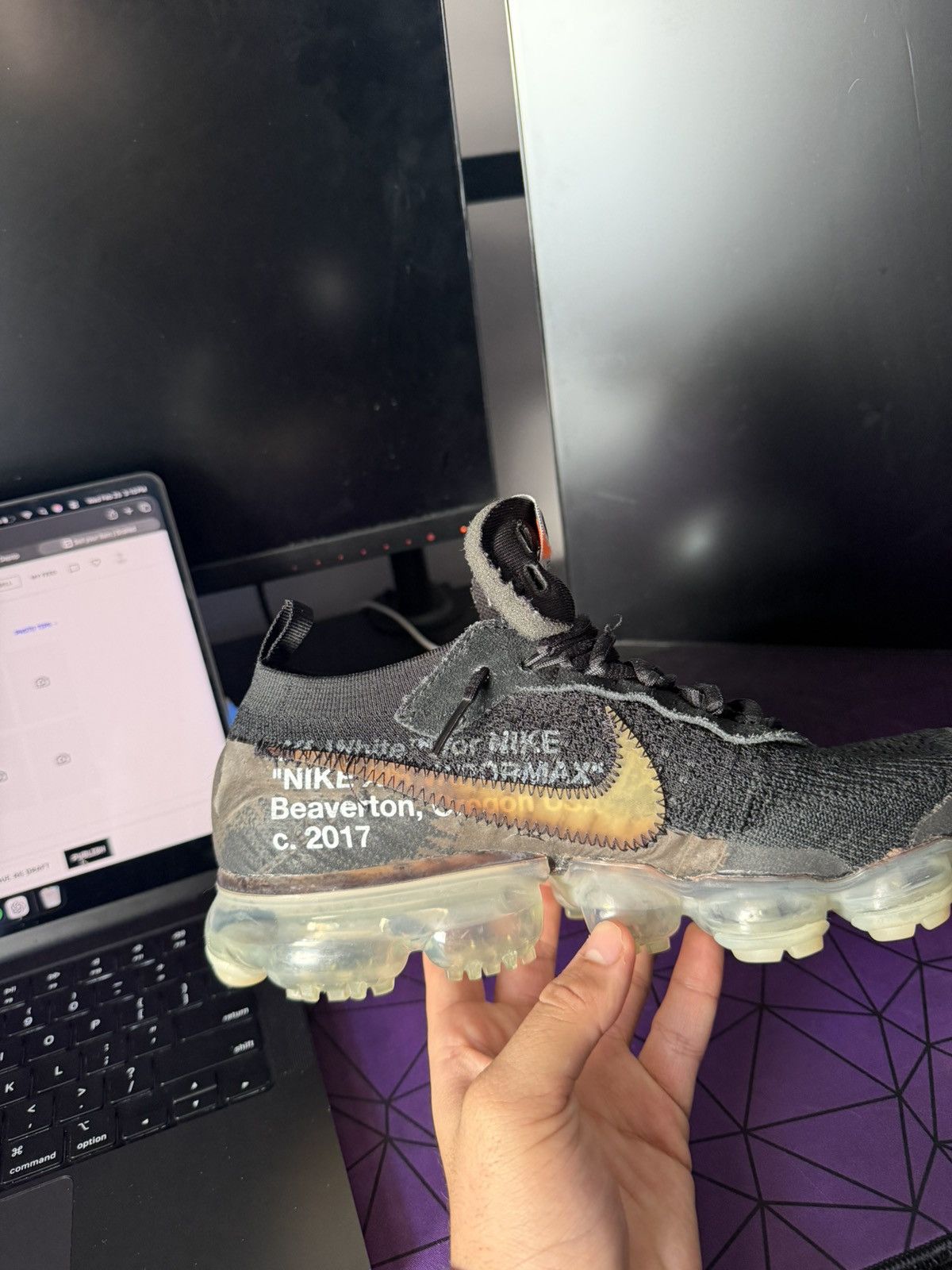 Off-White Off White Nike vapormax Size US 7.5 / EU 40-41 - 2 Thumbnail