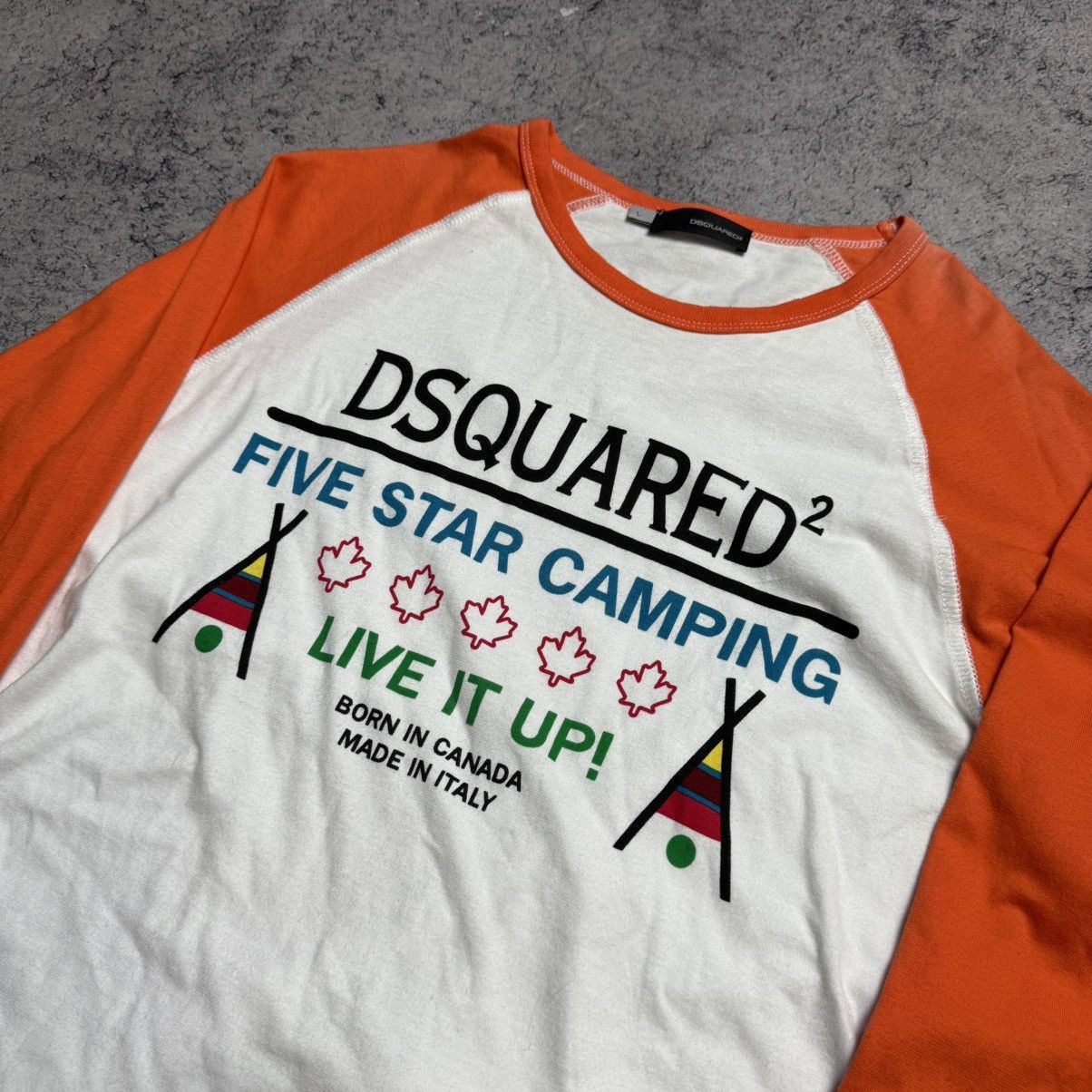Dsquared2 Dsquared2 Five Star Camping Long Sleeve T Shirt Size US L / EU 52-54 / 3 - 2 Thumbnail