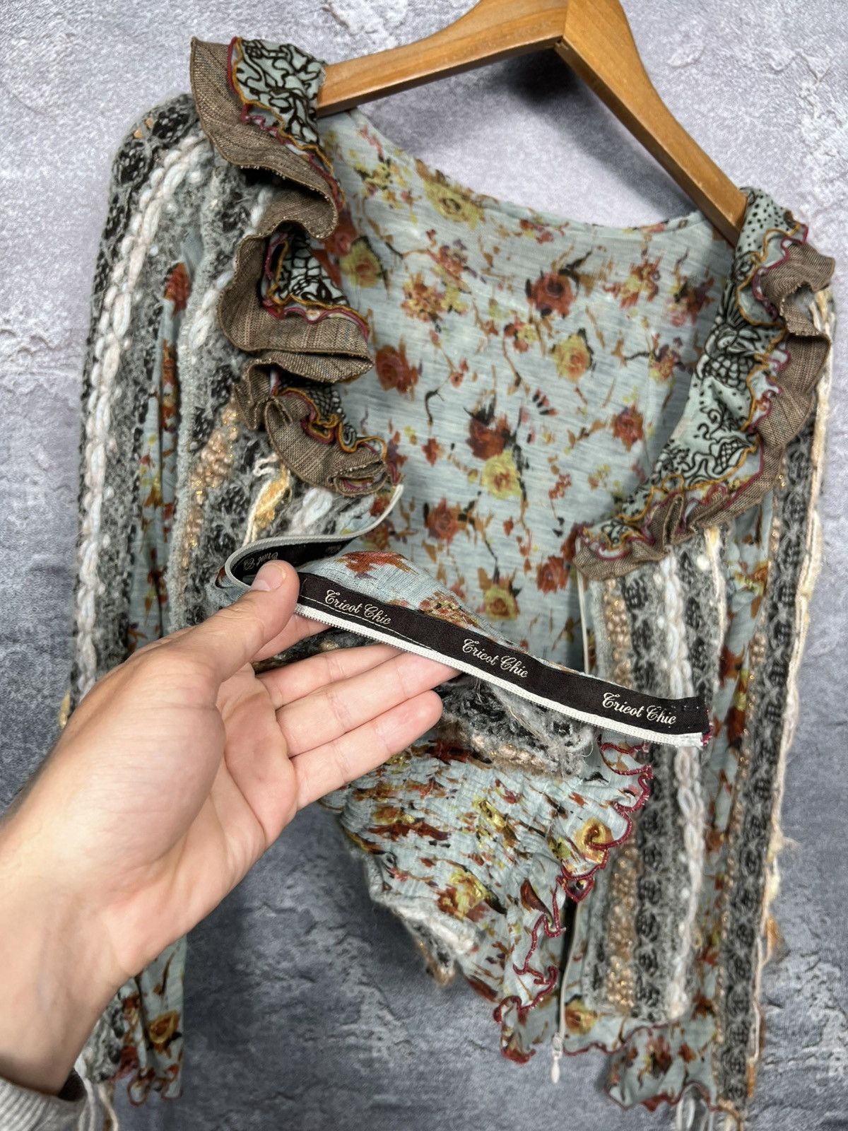 Vintage Vintage Tricot Chic Avant Garde Save the Queen Style Blouses Size L / US 10 / IT 46 - 8 Thumbnail
