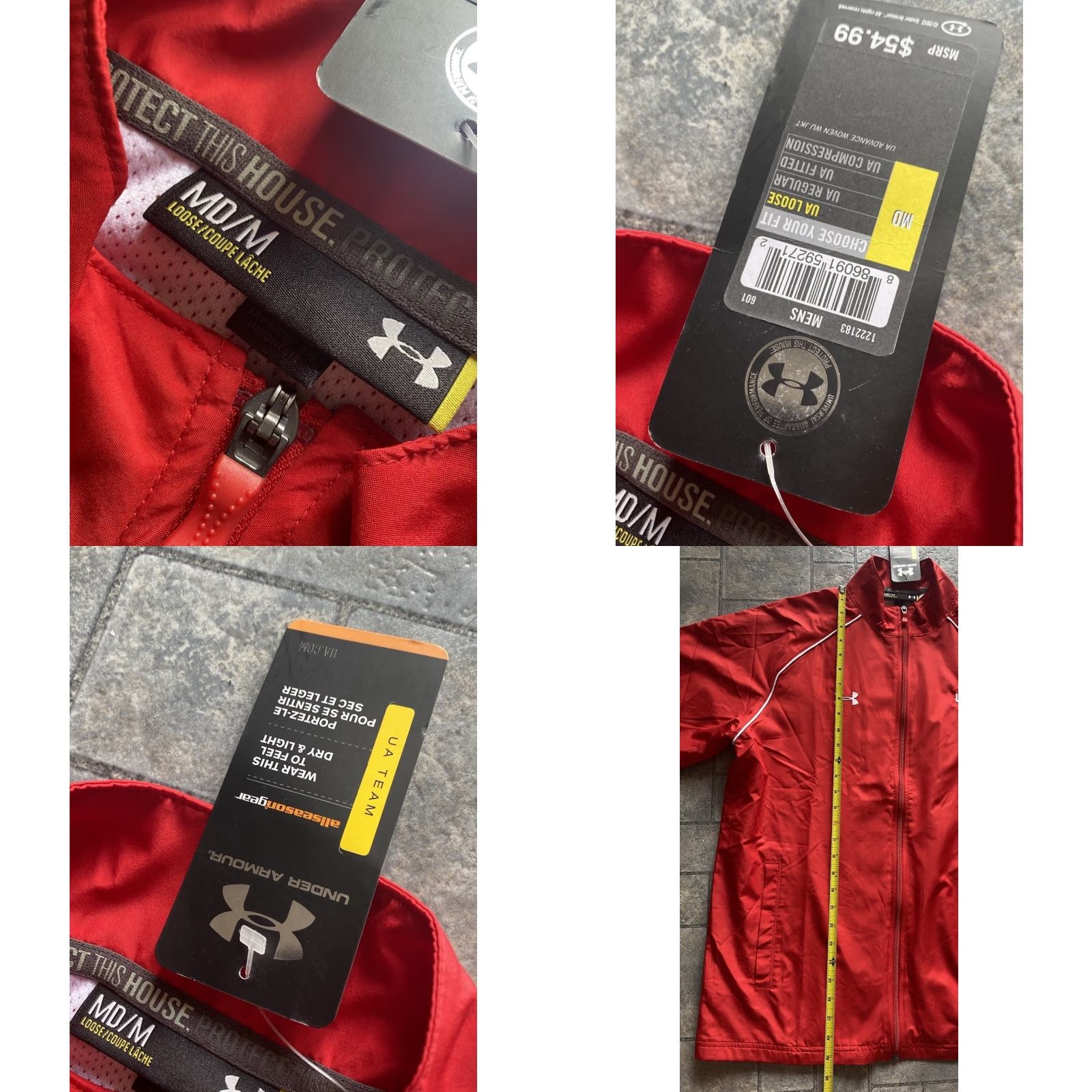 Under Armour Under Armour Team USA Jacket Mens M Red Full Zip All Season Gear Size US M / EU 48-50 / 2 - 8 Thumbnail