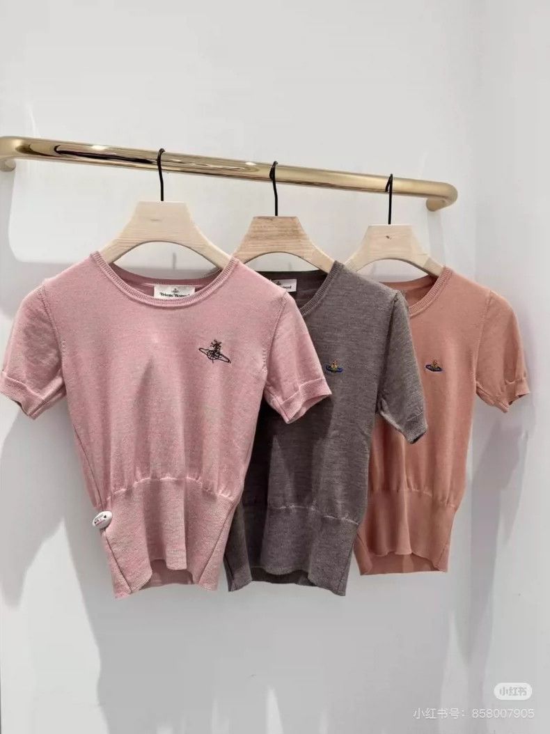 Vivienne Westwood vivienne westwood Saturn embroidered knit short sleeves Size M / US 6-8 / IT 42-44 - 5 Thumbnail