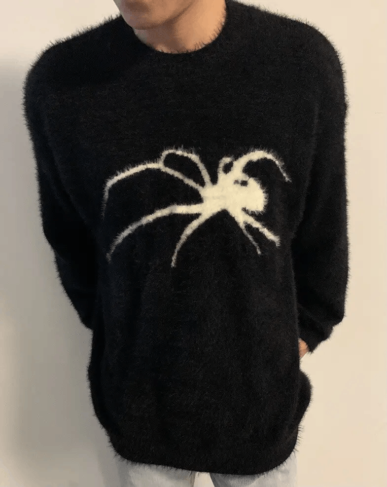 Japanese Brand × Vintage Retro punk super soft spider premium mohair sweater jumper Size US L / EU 52-54 / 3 - 3 Thumbnail