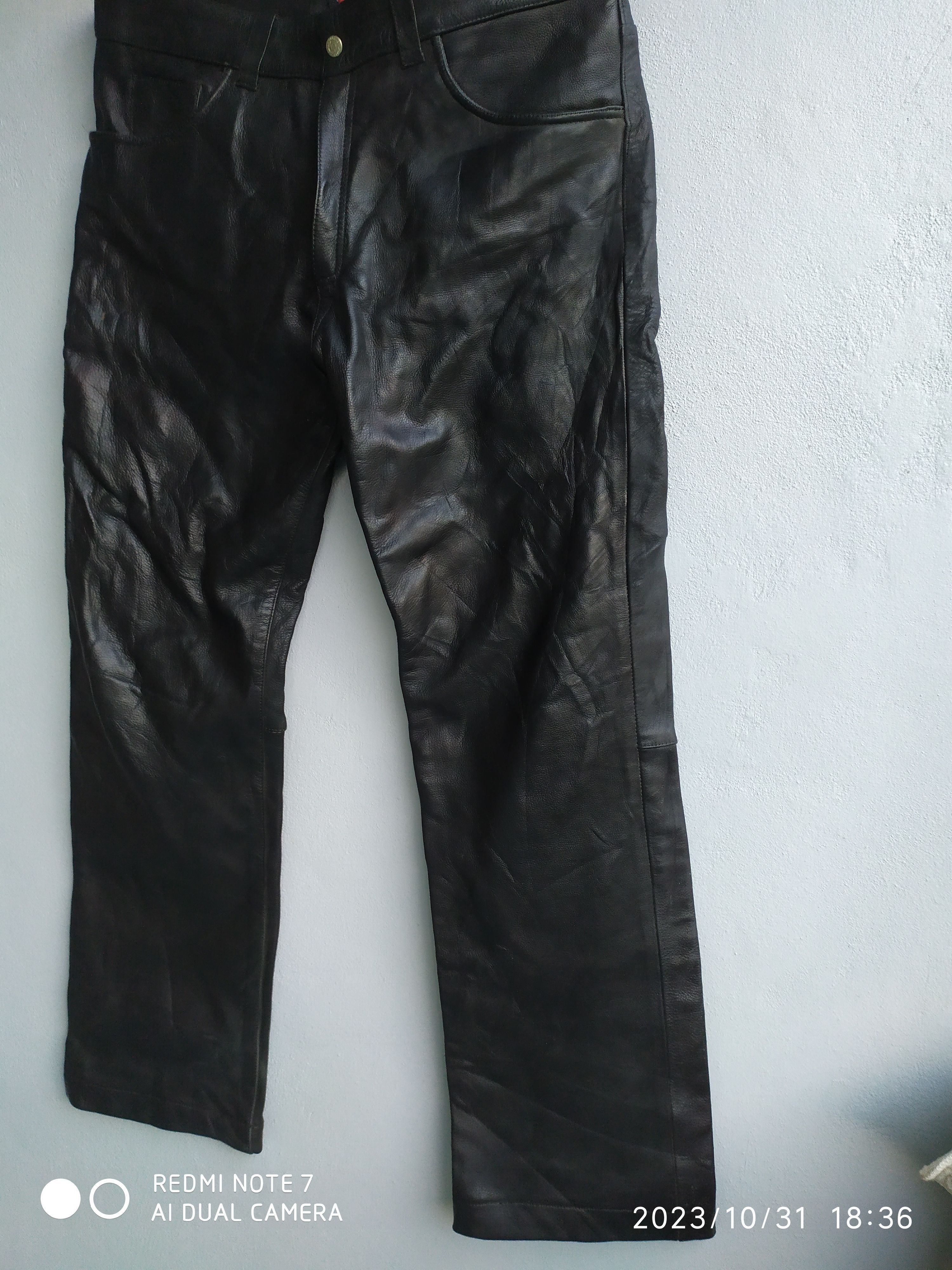 Leather × Vintage Vintage Leather Pants Size US 35 - 4 Thumbnail