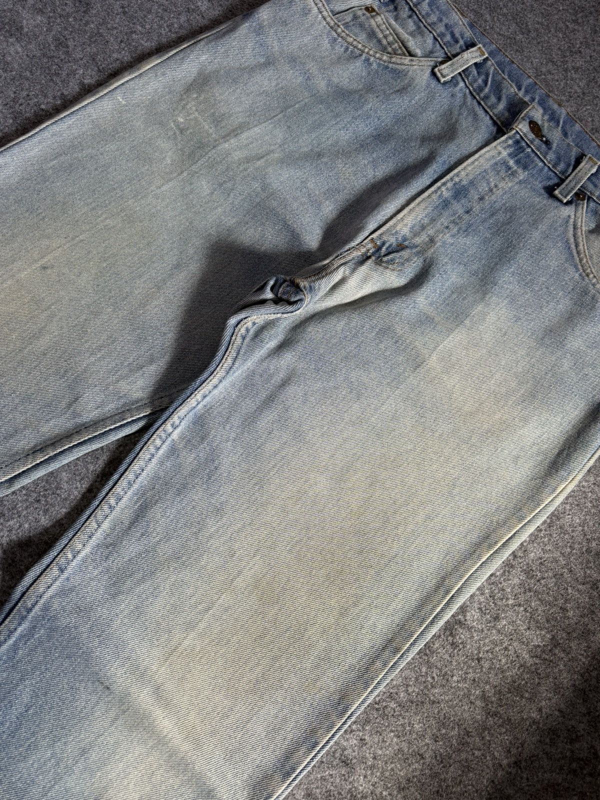 Levi's 80s Vintage Levis 575 Orange Tab Muddy Light Wash Jeans Size US 35 - 6 Thumbnail