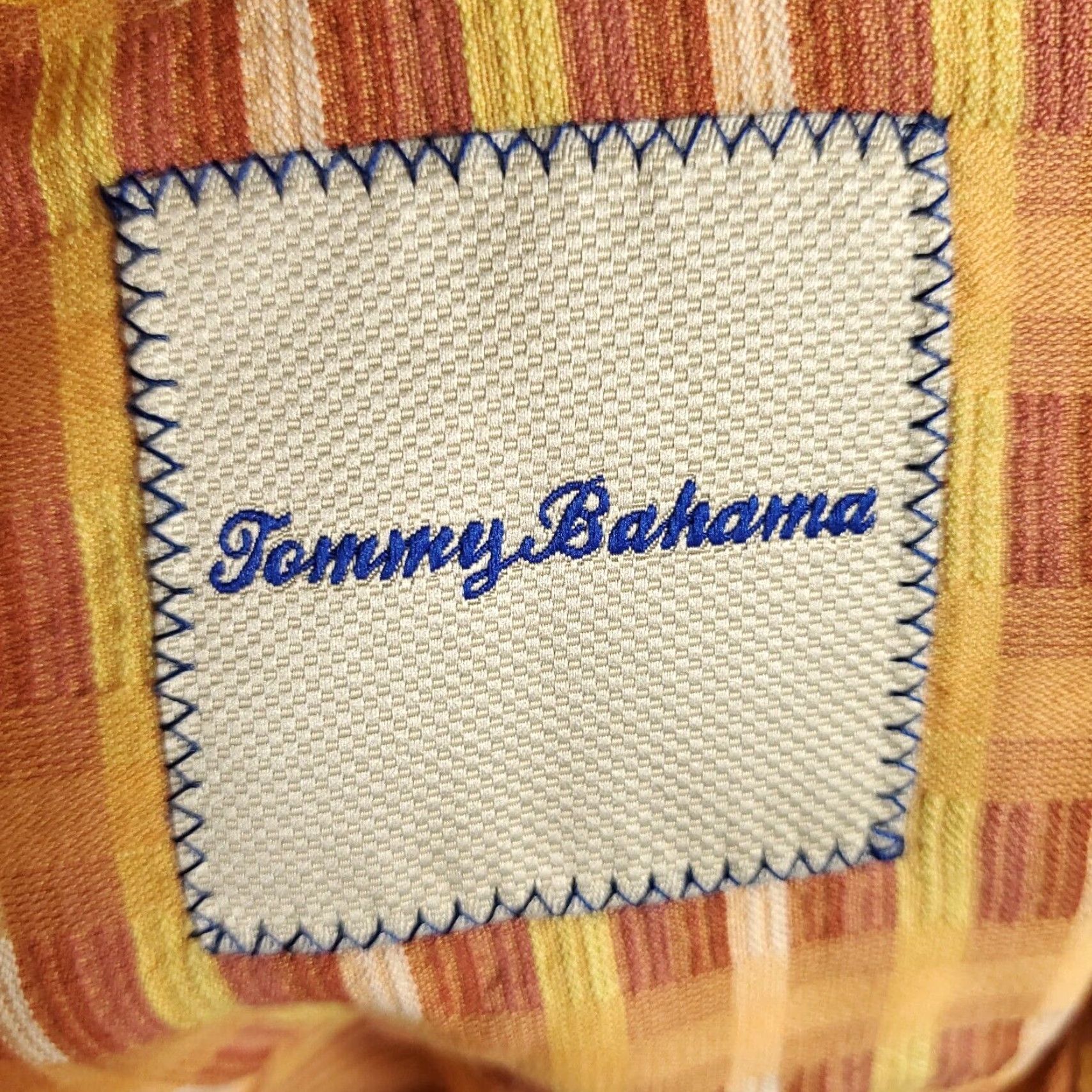 Tommy Bahama Tommy Bahama Shirt Mens XL Orange Silk Hawaiian Button Up Short Sleeve Size US XL / EU 56 / 4 - 7 Thumbnail