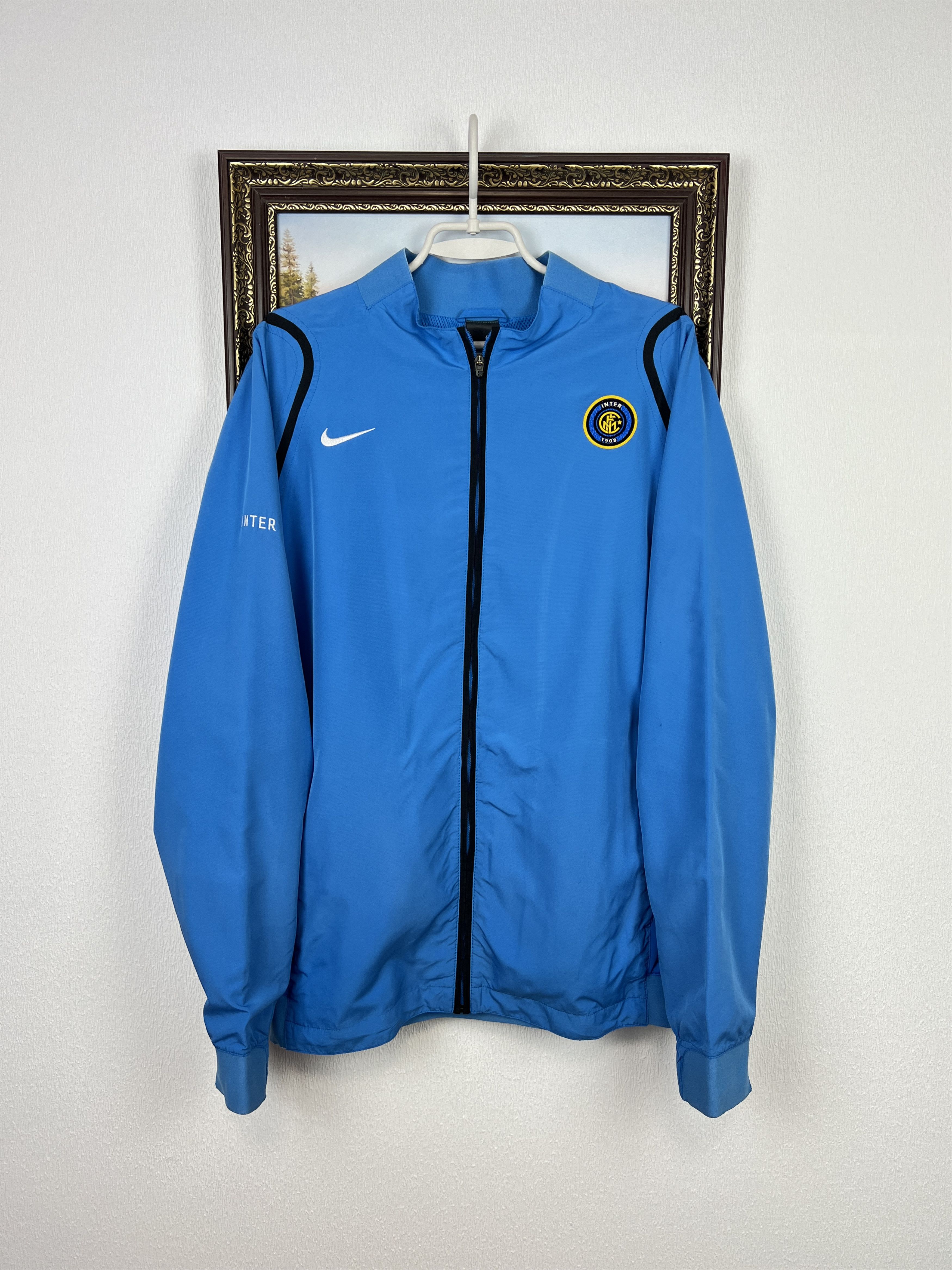Vintage Nike Inter Milan Football Jacket Soccer Blue