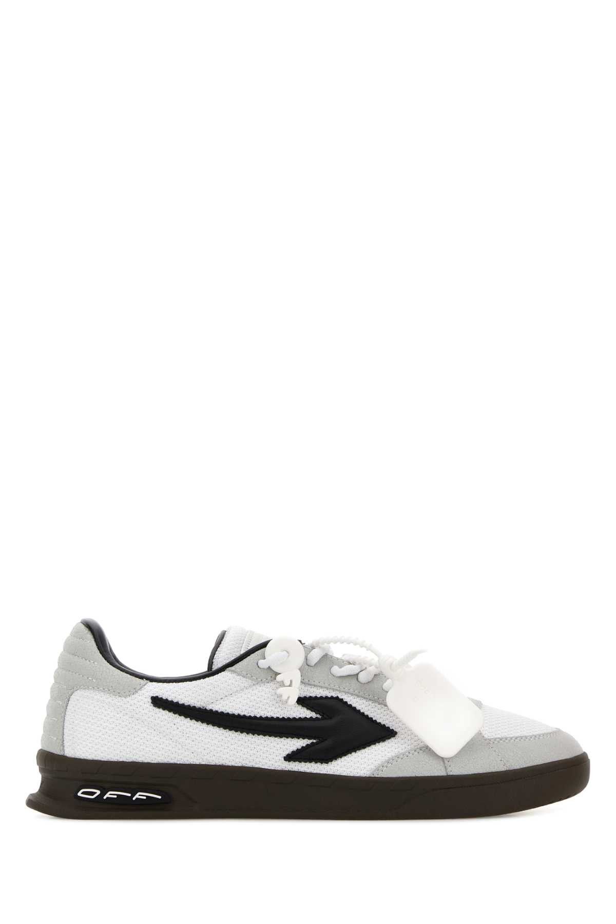 Off-White Multicolor Fabric And Suede M-End Of Play Sneakers Size US 7 / EU 40 - 1 Thumbnail