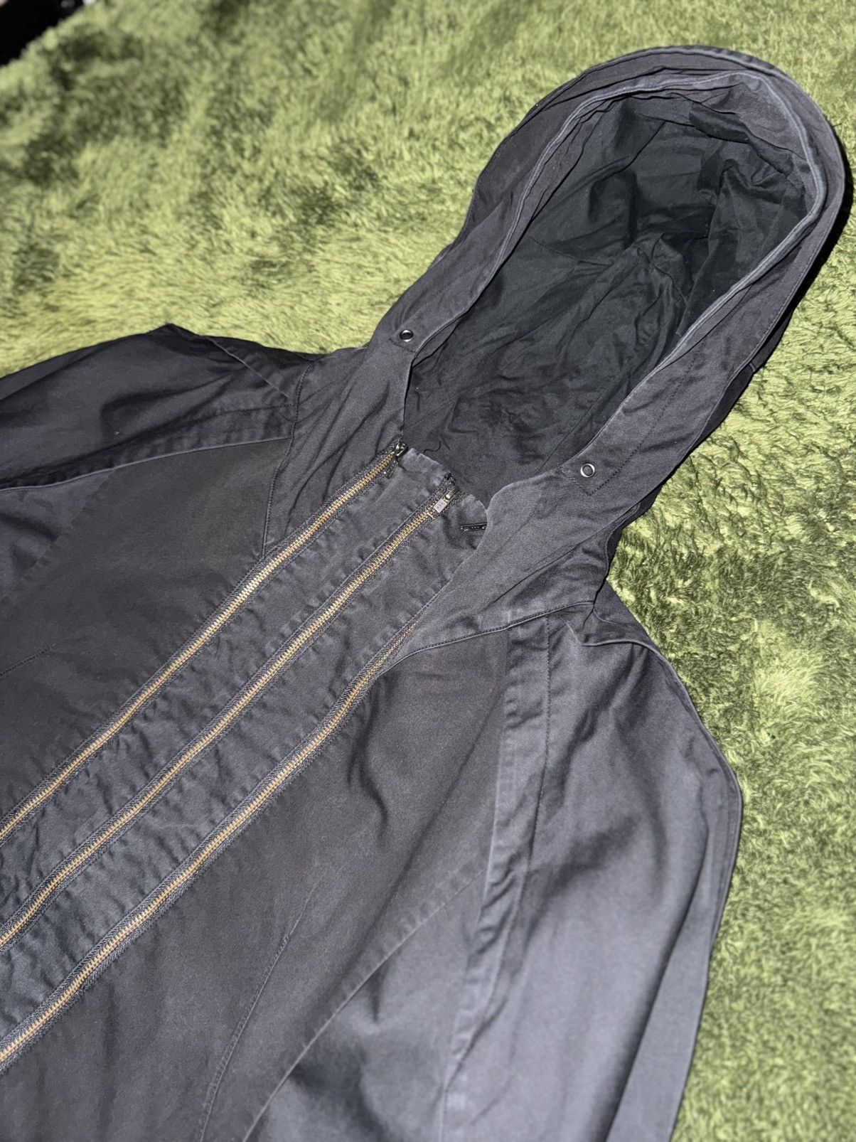 Japanese Brand [XL] Cost Per Kilo Triple Zip Cotton Hooded Blouson Jacket Size US XL / EU 56 / 4 - 2 Thumbnail