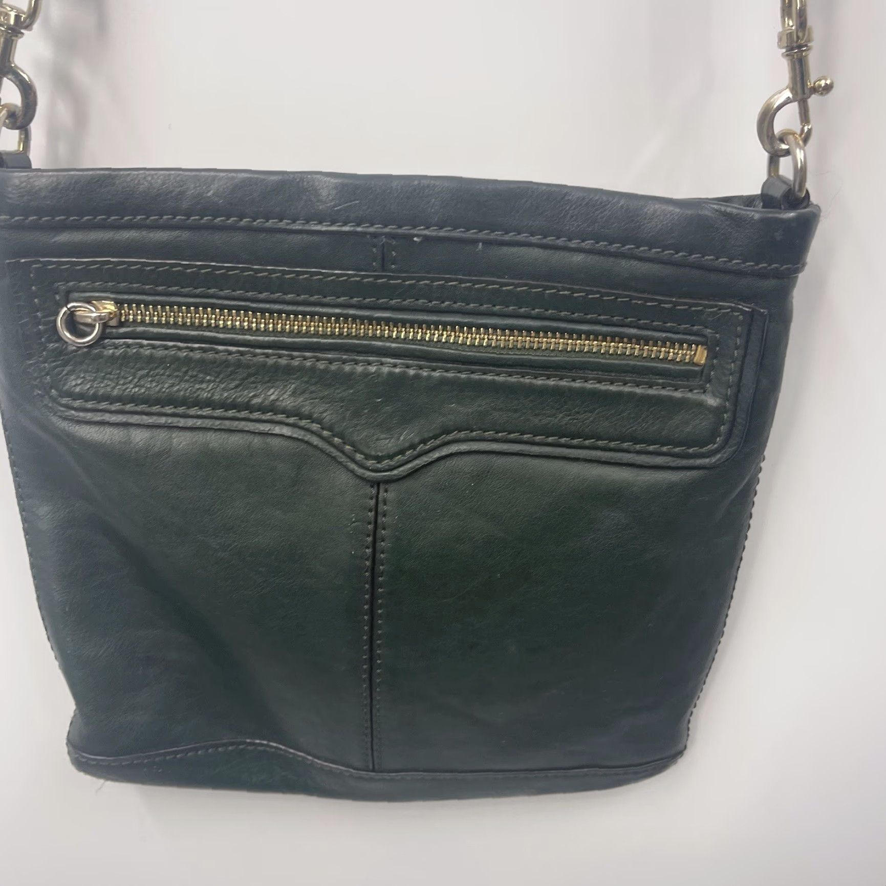 Rebecca Minkoff VINTAGE Rebecca Minkoff Sawyer M.A.B. Purse Crossbody Bag Green Small Women's Leather Bag "M.A.B." Pouch Zip Quiet Lux Size S / US 4 / IT 40 - 5 Thumbnail