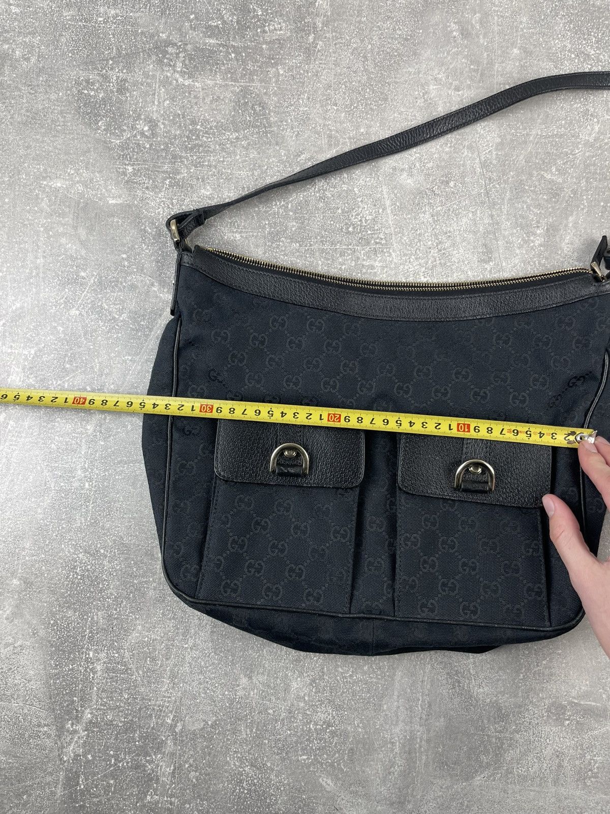 Gucci × Tom Ford × Vintage Gucci Guccissima 00s Leather Black Shoulders Tote Bag Size ONE SIZE - 17 Thumbnail