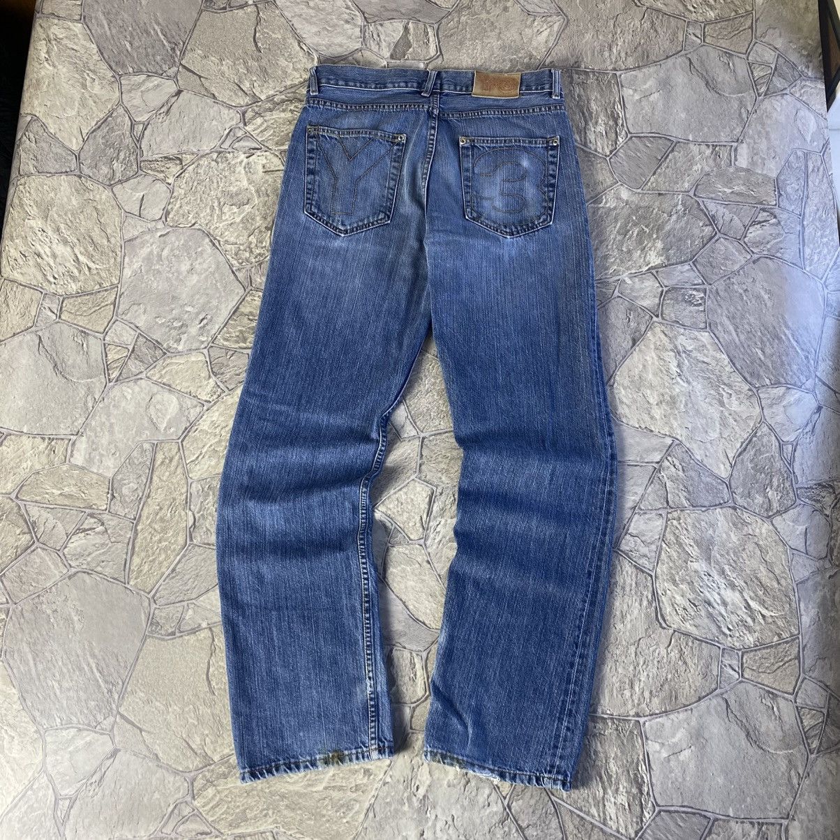 Yohji Yamamoto Yohji Yamamoto Y-3 Adidas Embroidered Big Logo Jeans Size US 32 / EU 48 - 1 Thumbnail