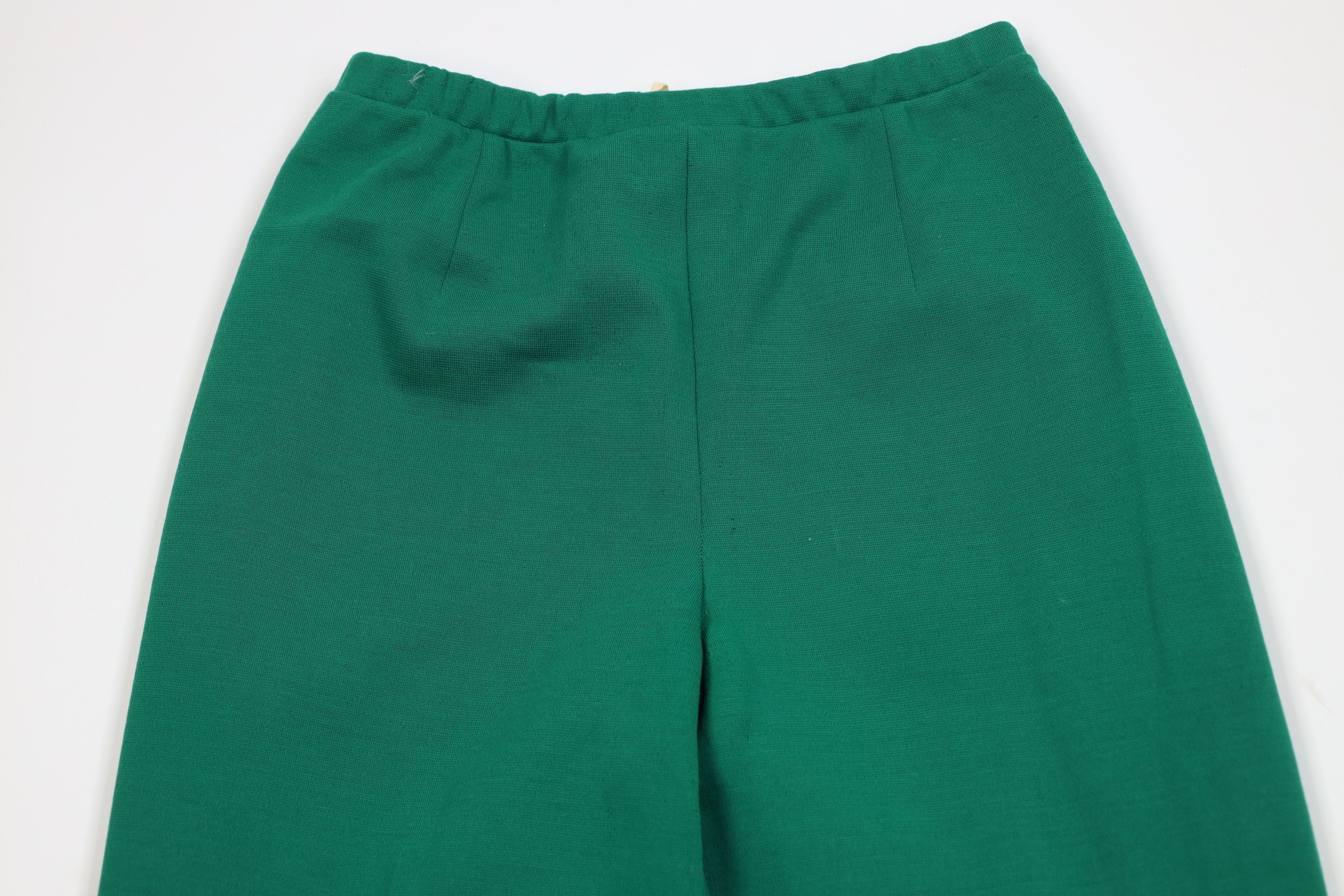 Vintage Vintage 70s Streetwear Wide Leg Bell Bottoms Pants Green USA Size 36" / US 14 / IT 50 - 10 Thumbnail