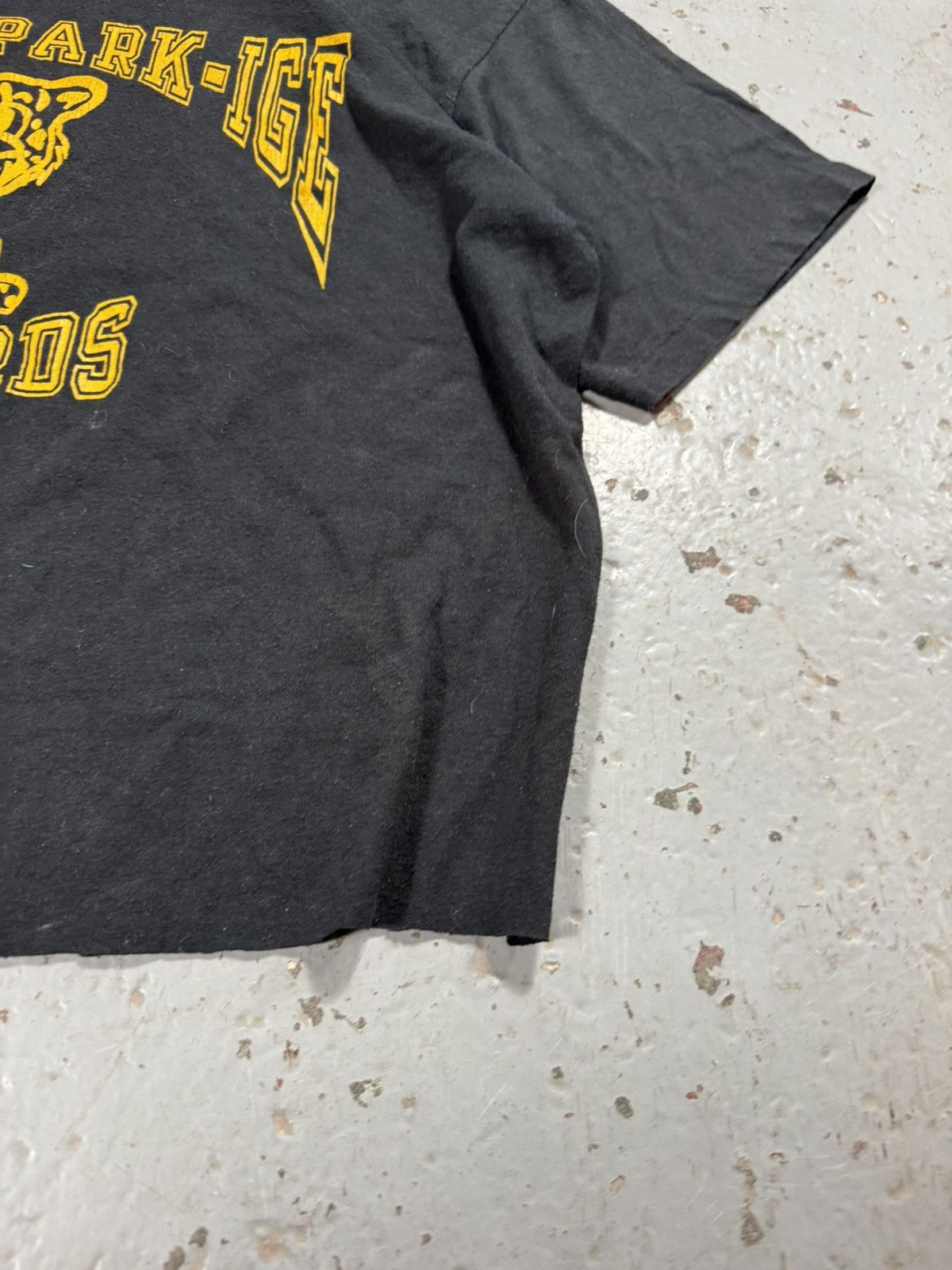 Vintage Vintage Single Stitch Lindon Park Ice Leopards Cropped Tee Size US L / EU 52-54 / 3 - 6 Thumbnail