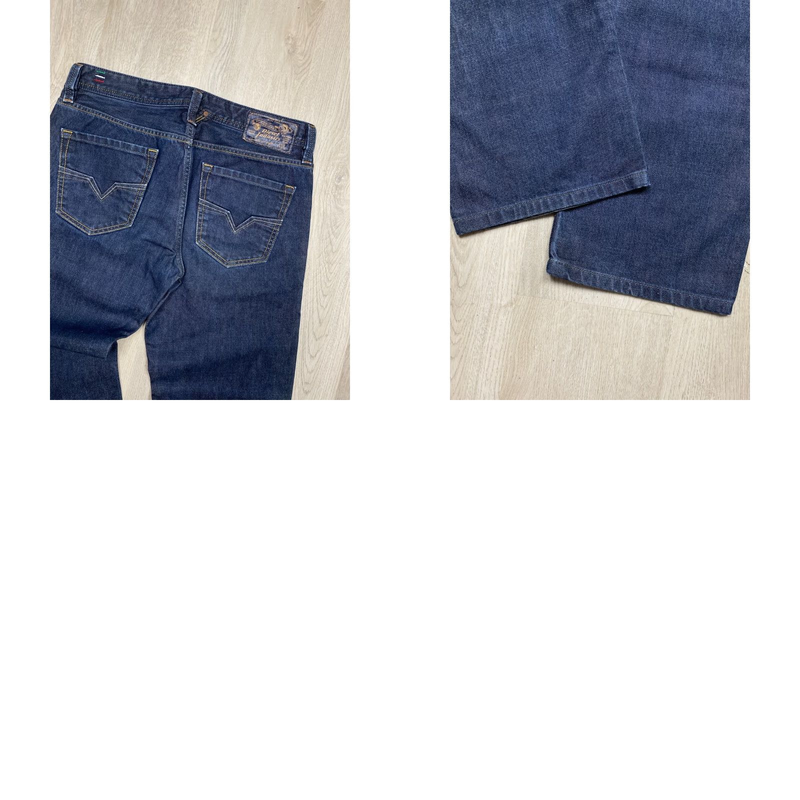 Diesel Diesel Larkee Jeans Mens Denim Pants 32 Blue Cotton Cotton Denim Regular Straight Pockets Jeans Inseam 32 Italy USA 90s Size US 32 / EU 48 - 8 Thumbnail