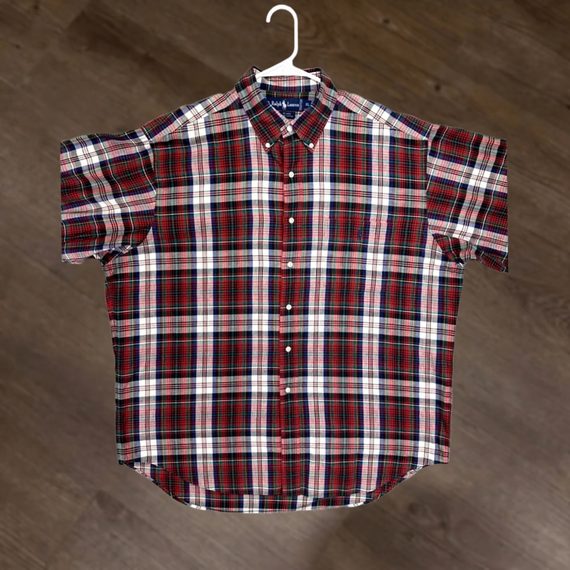 Ralph Lauren Ralph Lauren Shirt Mens XL Button Down Blaire Red Tartan Plaid Pony Long Sleeve Size US XL / EU 56 / 4 - 1 Thumbnail