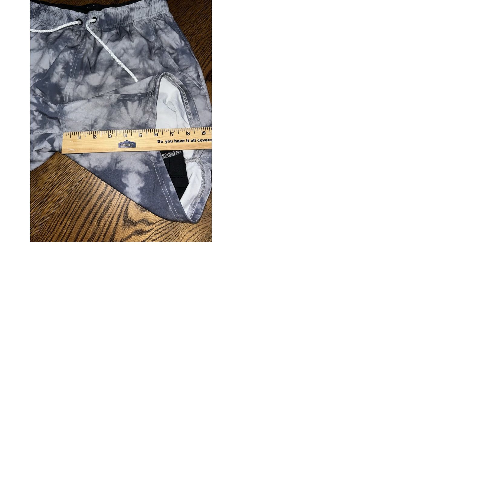Asics BYLT Mens S 6" Active Training Shorts Drawstring Lined Cloud Dye Gray Polyester Spandex Athletic Pockets Lightweight Easy Care Size US 29 - 9 Thumbnail