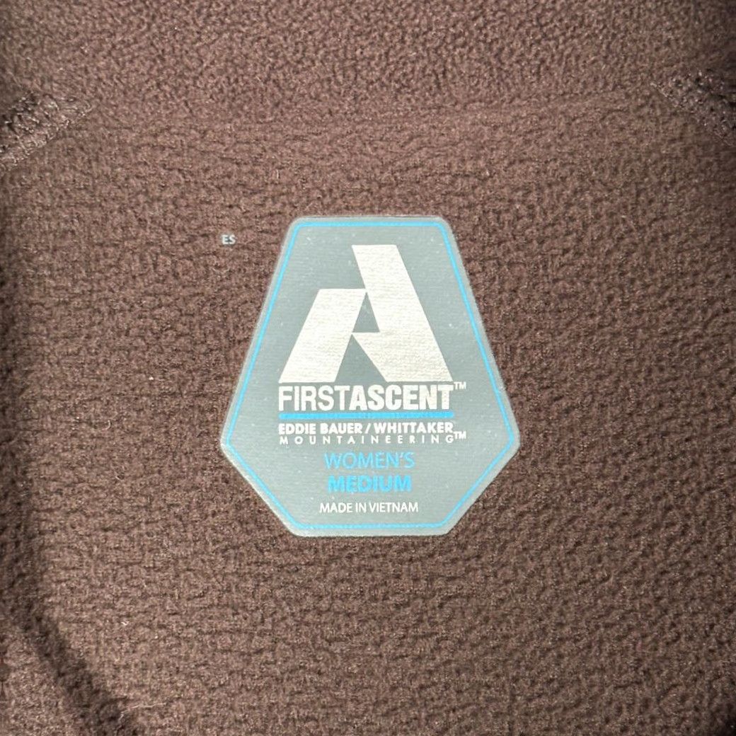 Eddie Bauer VINTAGE Eddie Bauer Sweater Womens MEDIUM Brown Fleece First Ascent 1/4 Quarter Zip Size M / US 6-8 / IT 42-44 - 4 Thumbnail