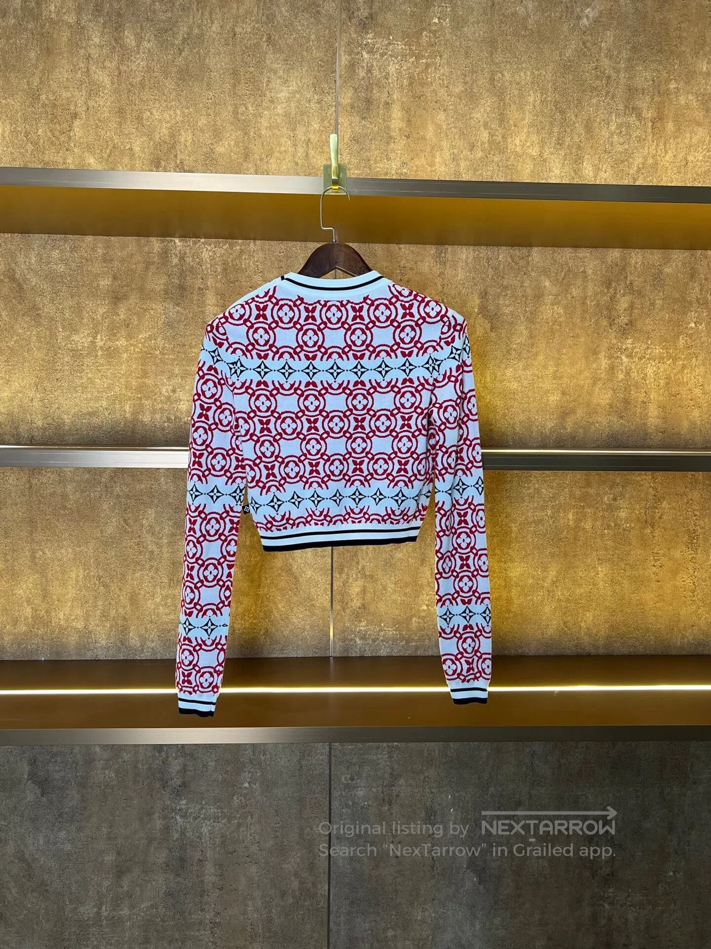 Louis Vuitton Louis Vuitton Three-Flower All-Over Print Long Sleeve Knit Size XS / US 0-2 / IT 36-38 - 2 Thumbnail