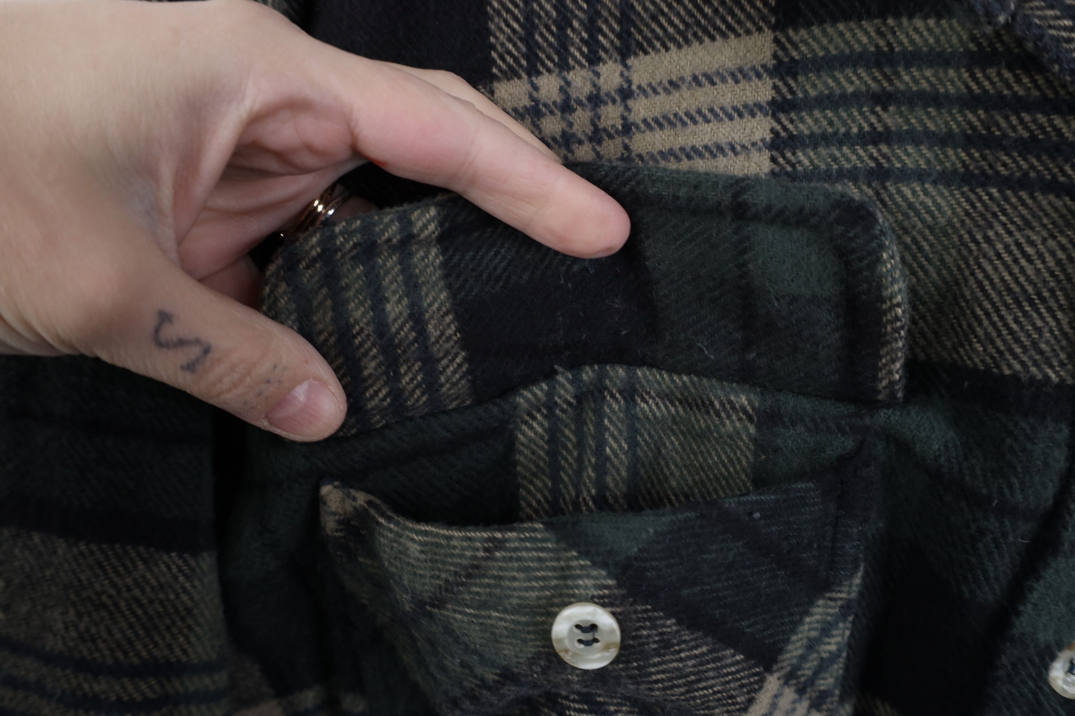 Dickies Vintage 90s Dickies Heavyweight Flannel Button Shirt Plaid Size US L / EU 52-54 / 3 - 5 Thumbnail